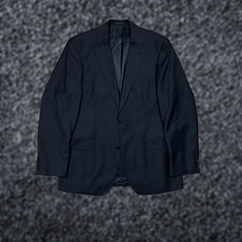 Hugo Boss HUGO BOSS Blazer 2 Piece Wool Suit Pants Size 52 (L) Black Mens Vintage Size 42R - 1 Thumbnail