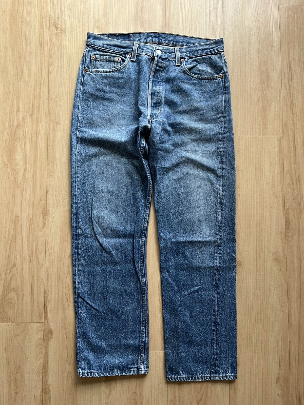 Levi's × Vintage vintage 90s levi’s 501 denim jeans Size US 32 / EU 48 - 1 Thumbnail