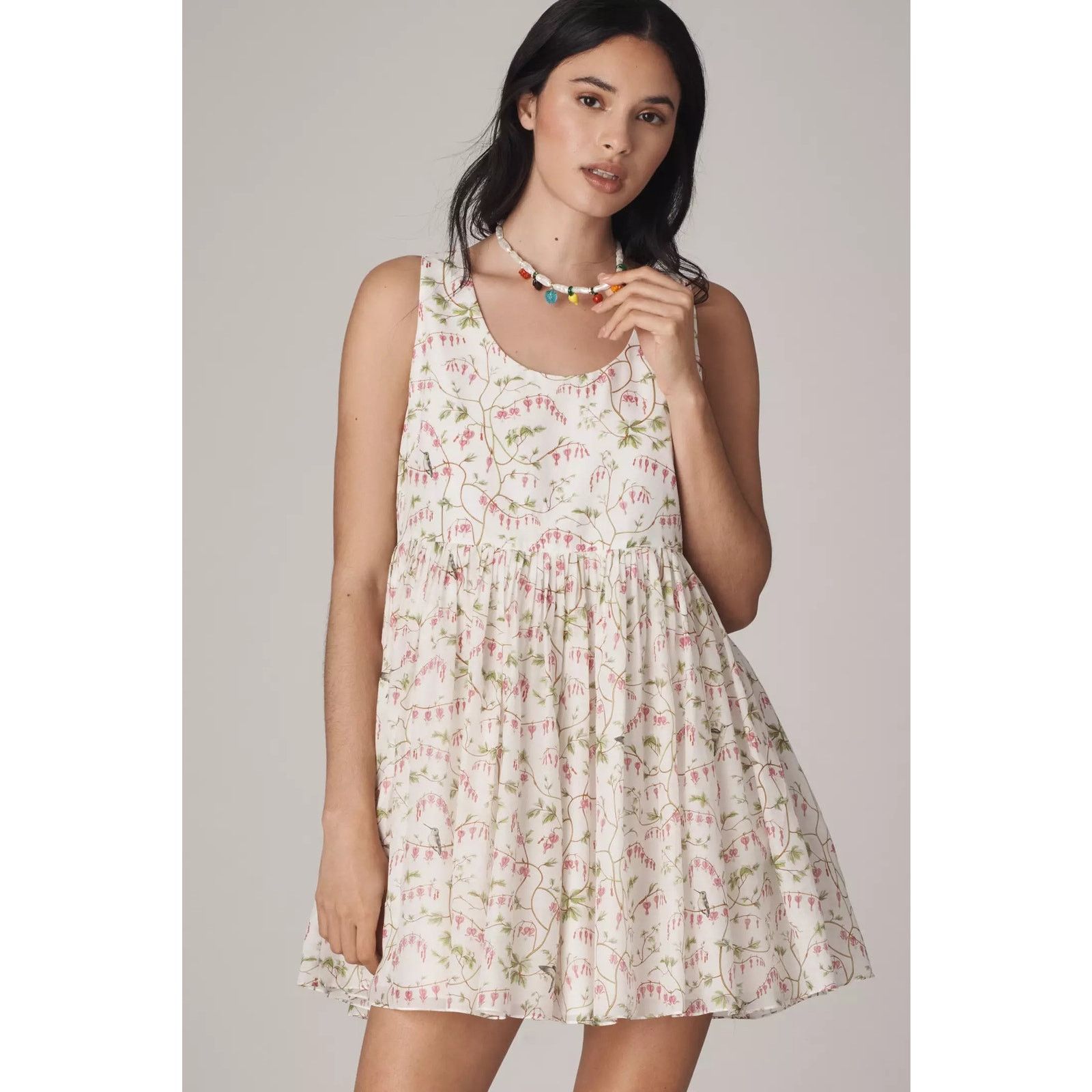 Anthropologie × Rachel Antonoff New Eliana Sleeveless Babydoll Mini Dress $288 XXL Size XXL / US 16-18 / IT 52-54 - 3 Thumbnail