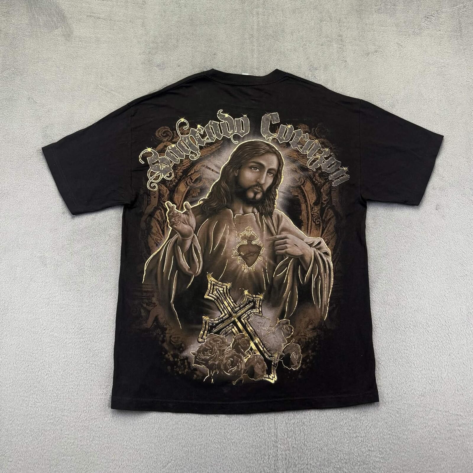 Other Alstyle Apparel Vintage Sacred of Jesus Graphic T-Shirt Size US XL / EU 56 / 4 - 3 Thumbnail