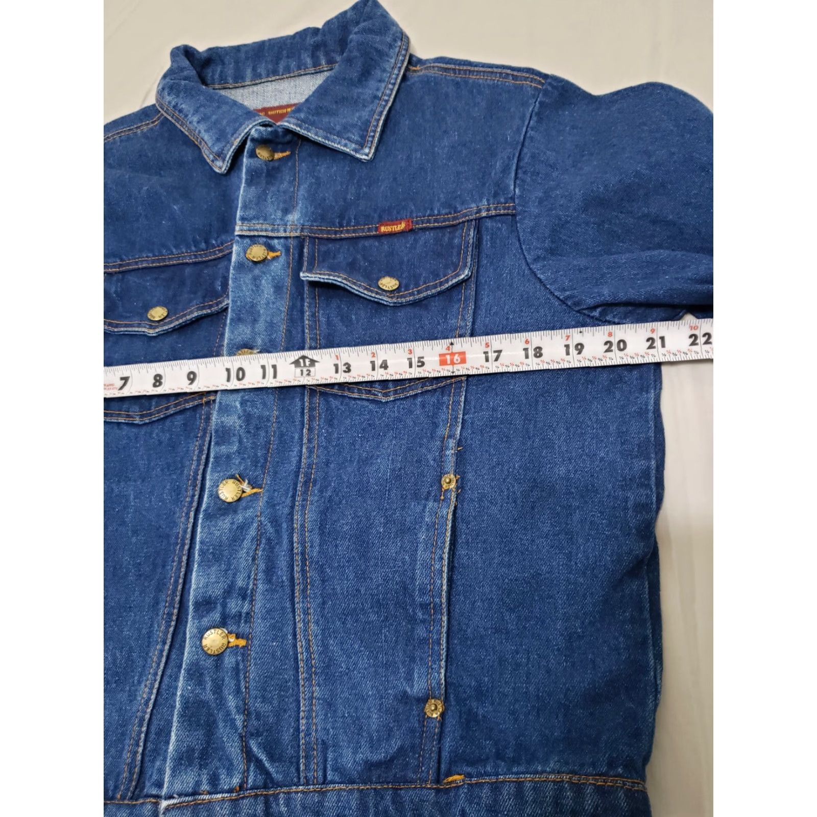 Denime Rustler Authentic Denim Trucker Jacket Womens Size L Blue Size L / US 10 / IT 46 - 6 Thumbnail