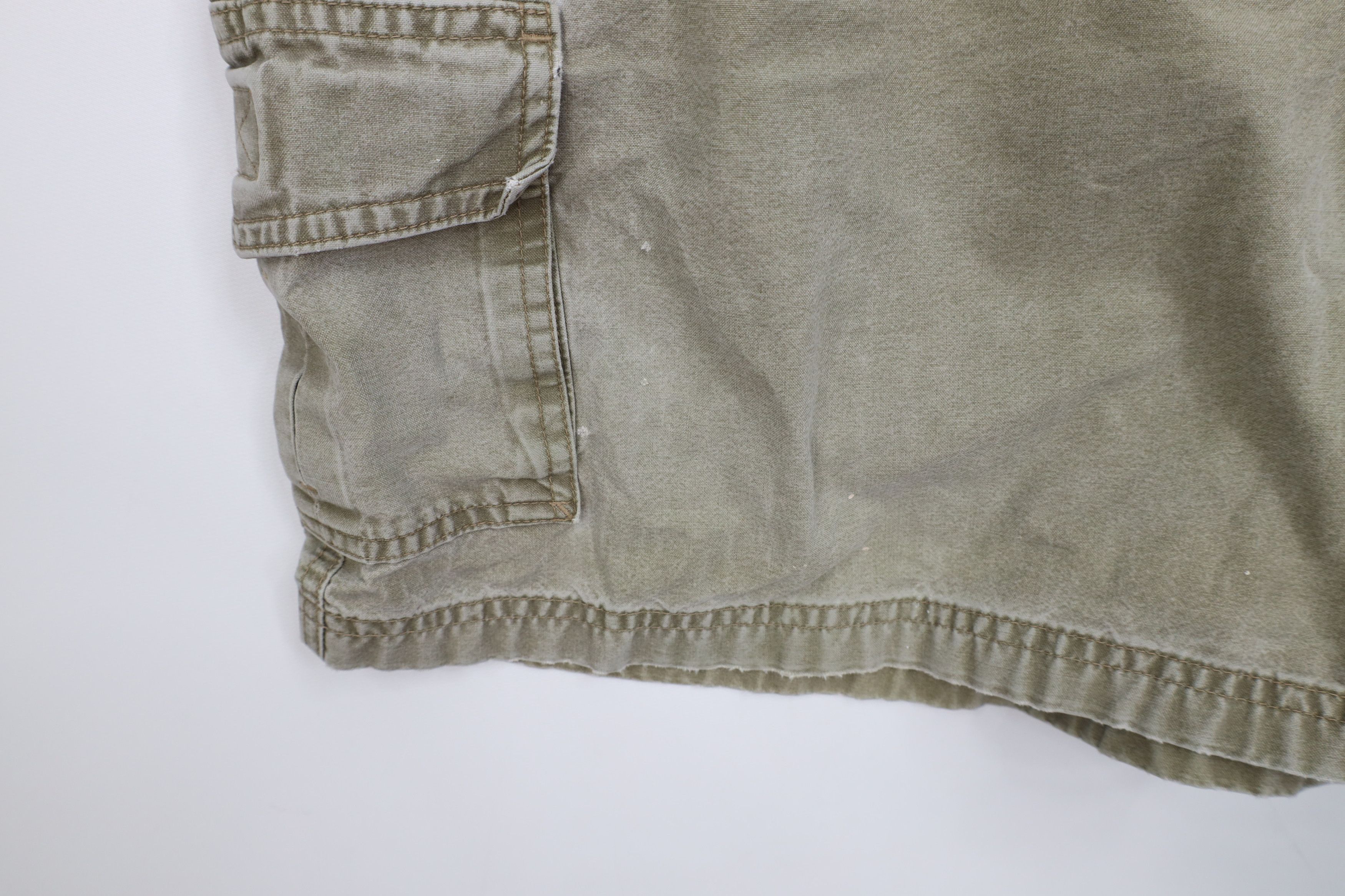 L.L. Bean Vintage 90s LL Bean Faded Stonewash Above Knee Cargo Shorts Size US 38 / EU 54 - 6 Thumbnail