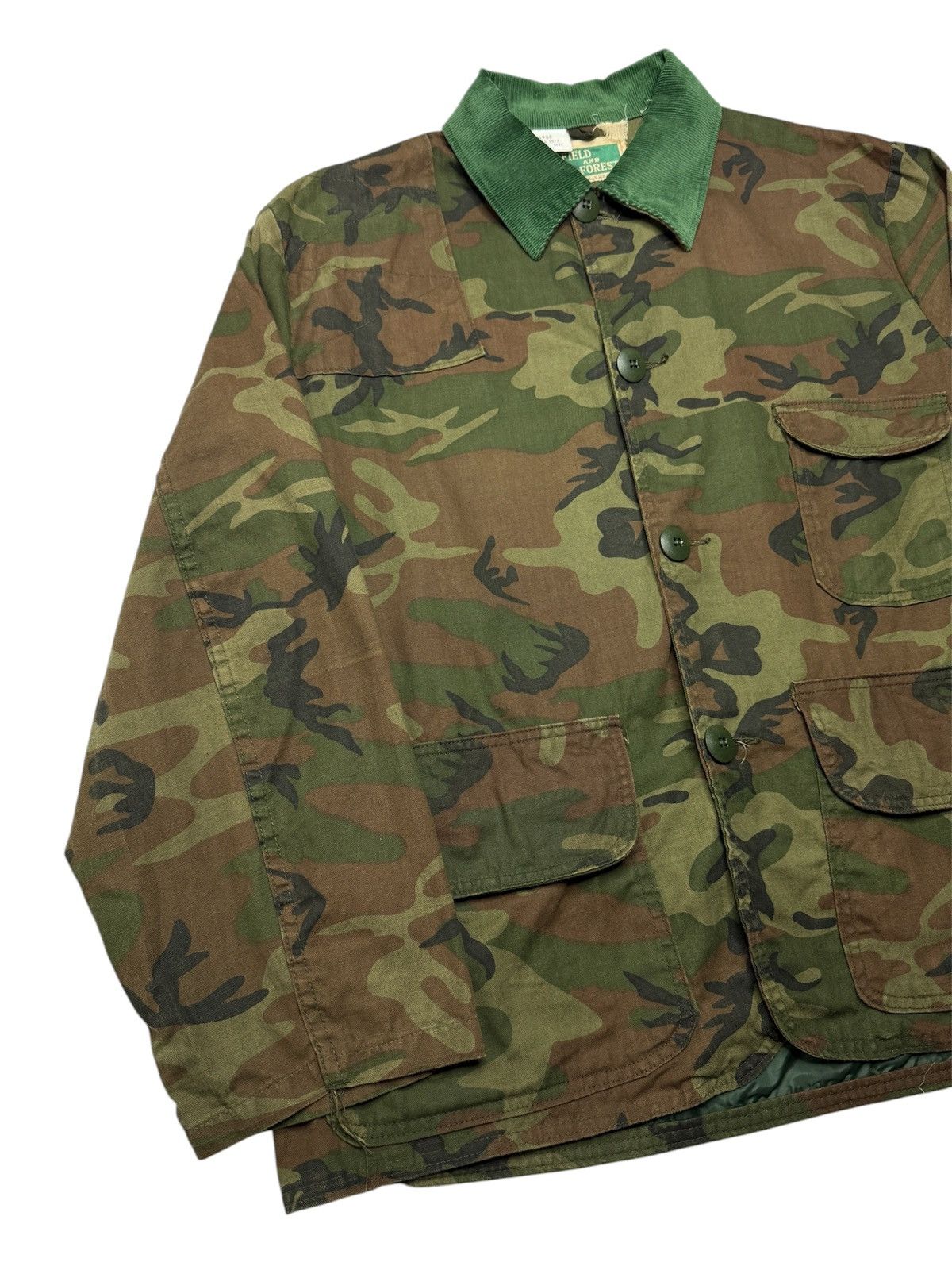 Vintage Vintage 1970’s Field and Forest Camo Chore Hunting Jacket Size US L / EU 52-54 / 3 - 3 Thumbnail