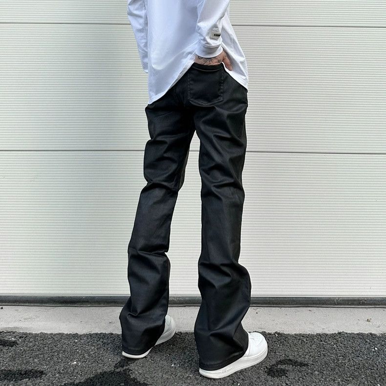 wax punk bootcut hiphop flared bootcut punk jeans