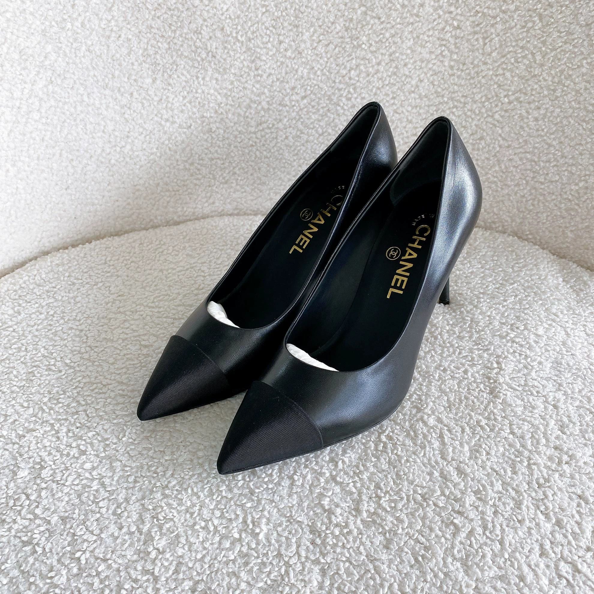 Chanel Chanel Women's Black High Heels 37 8971 Size US 6.5 / IT 36.5 - 1 Thumbnail