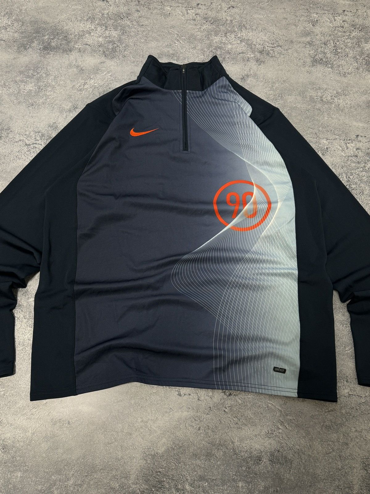 Nike × Vintage Vintage Nike Total 90 Long Sleeve Blue Size L Size US L / EU 52-54 / 3 - 3 Thumbnail