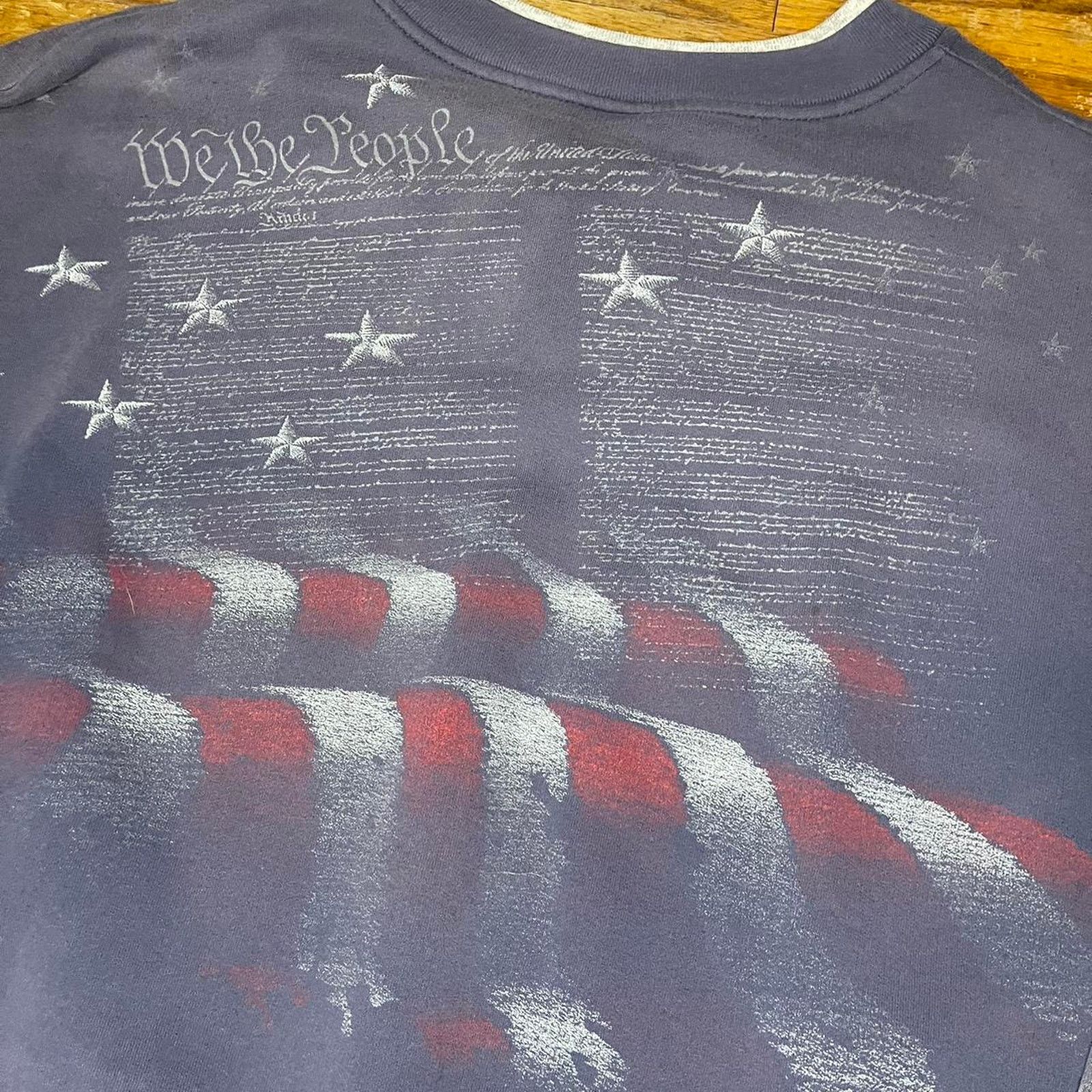 Other Vintage All Over Print USA Eagle Sweatshirt Size US XL / EU 56 / 4 - 3 Thumbnail