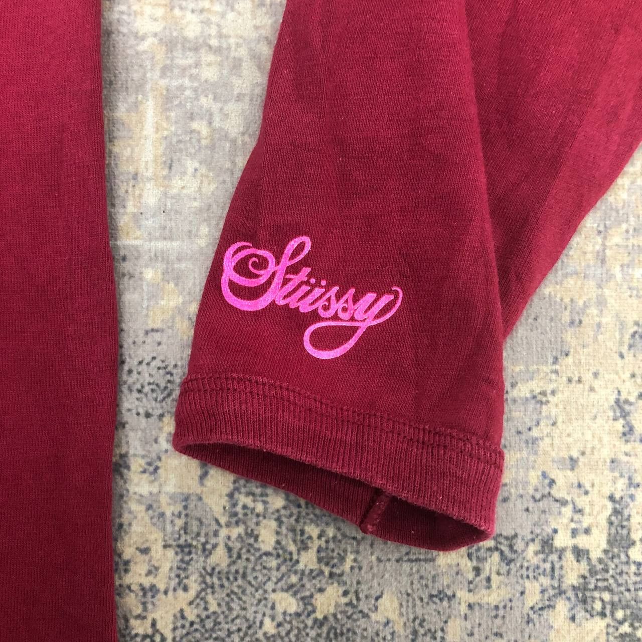 Stussy × Vintage T490 90s STUSSY BiG LOGO LONG SLEEVE TEE Size US M / EU 48-50 / 2 - 5 Thumbnail