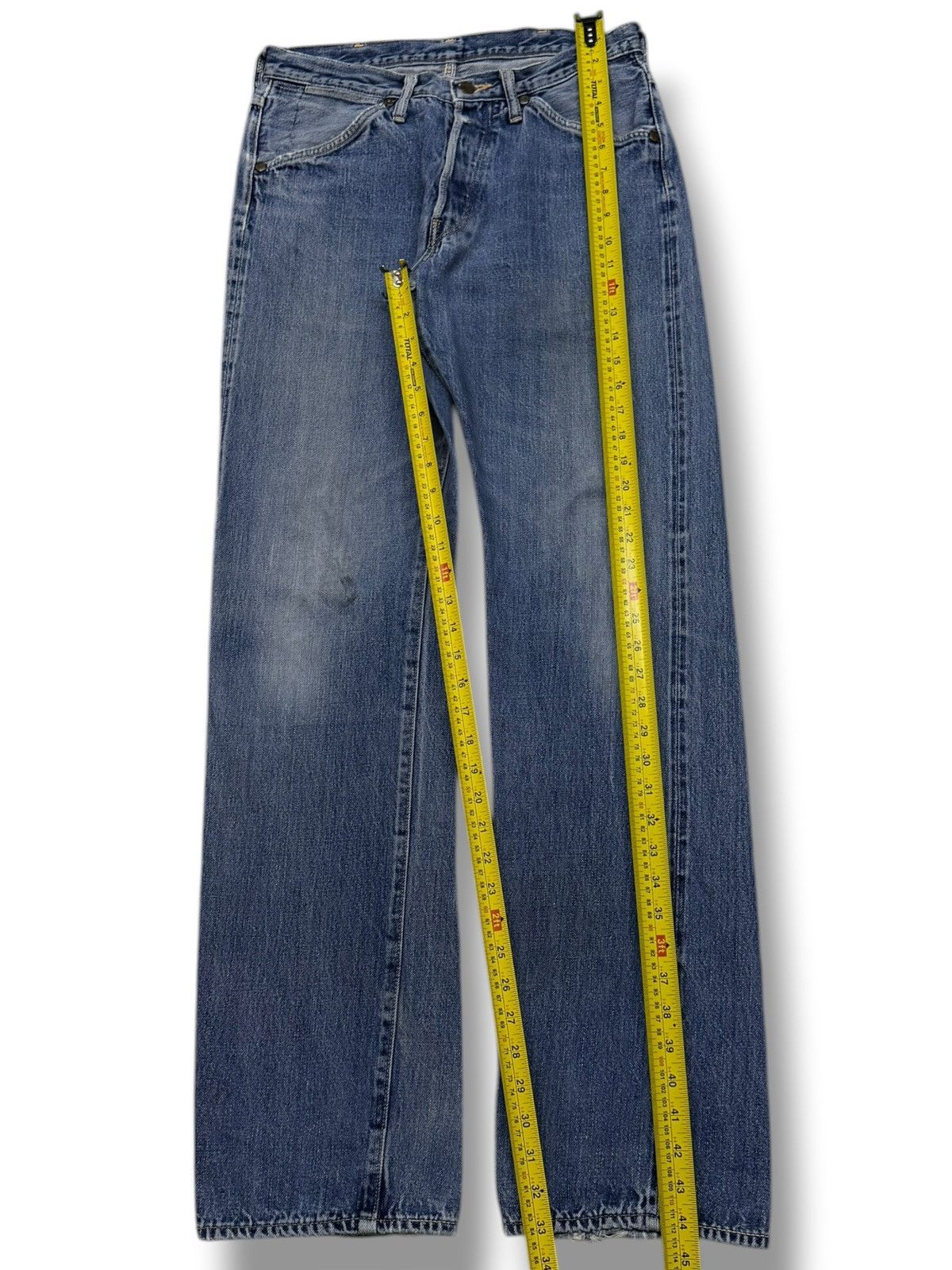 Japanese Brand Vintage 90s Maverick Blue Bell Selvedge Denim Jeans | W30 Size US 30 / EU 46 - 15 Thumbnail
