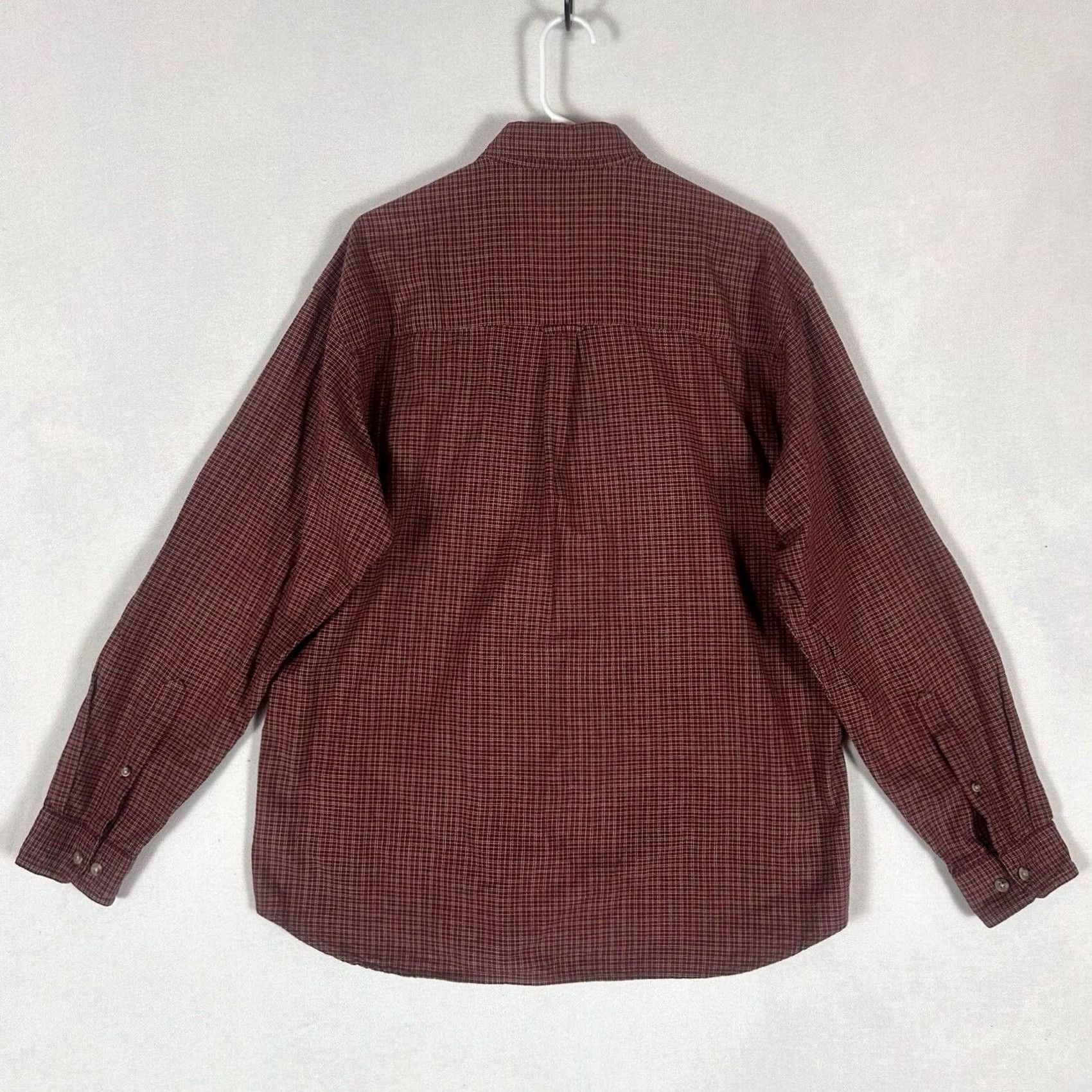 Vintage Columbia Button-Up Long Sleeve Shirt Mens Large Red Plaid Outdoor Hiking Fishing Size US L / EU 52-54 / 3 - 6 Thumbnail