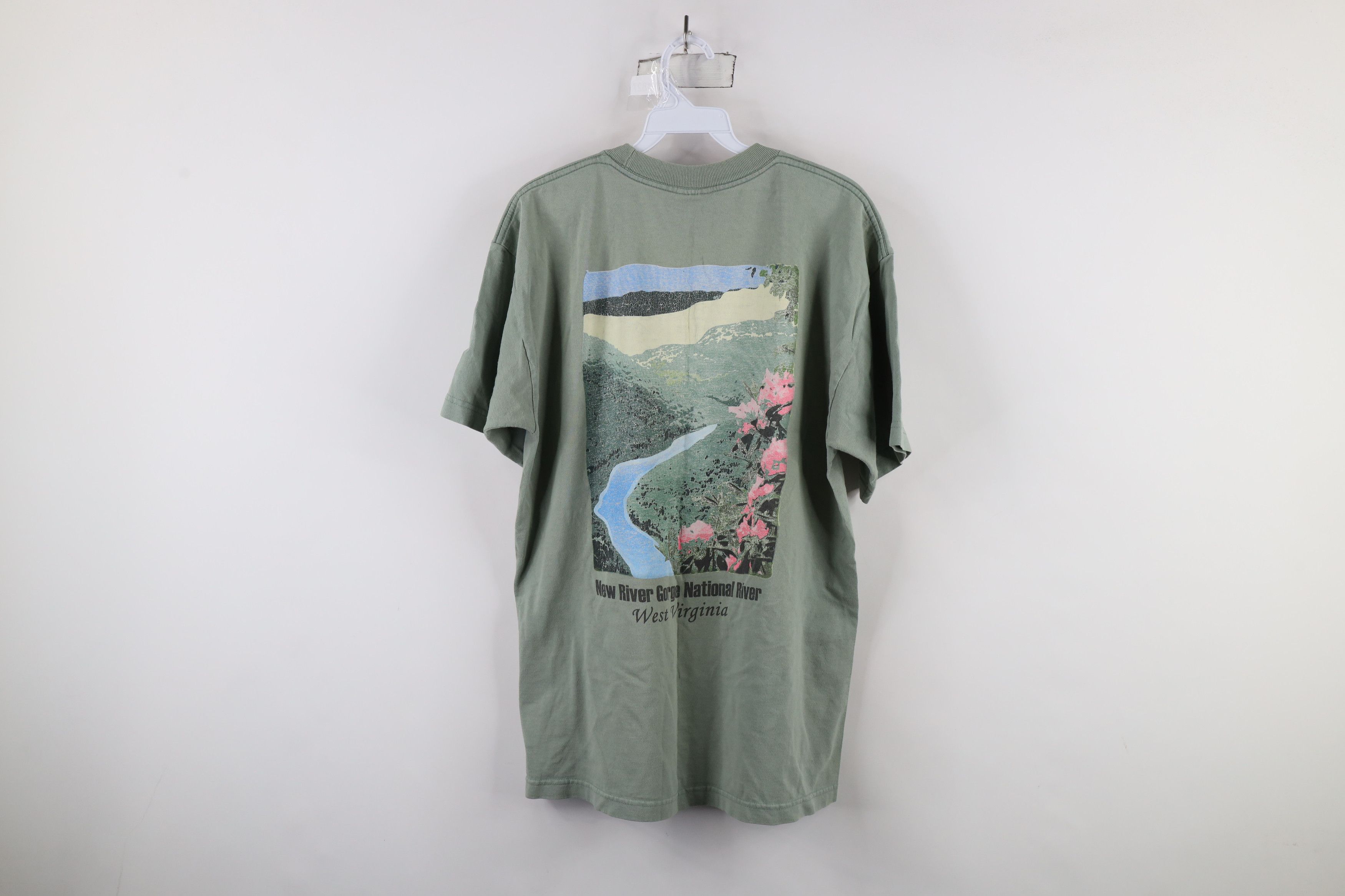 Vintage Vintage 90s Streetwear New River Gorge National T-Shirt USA Size US L / EU 52-54 / 3 - 11 Thumbnail