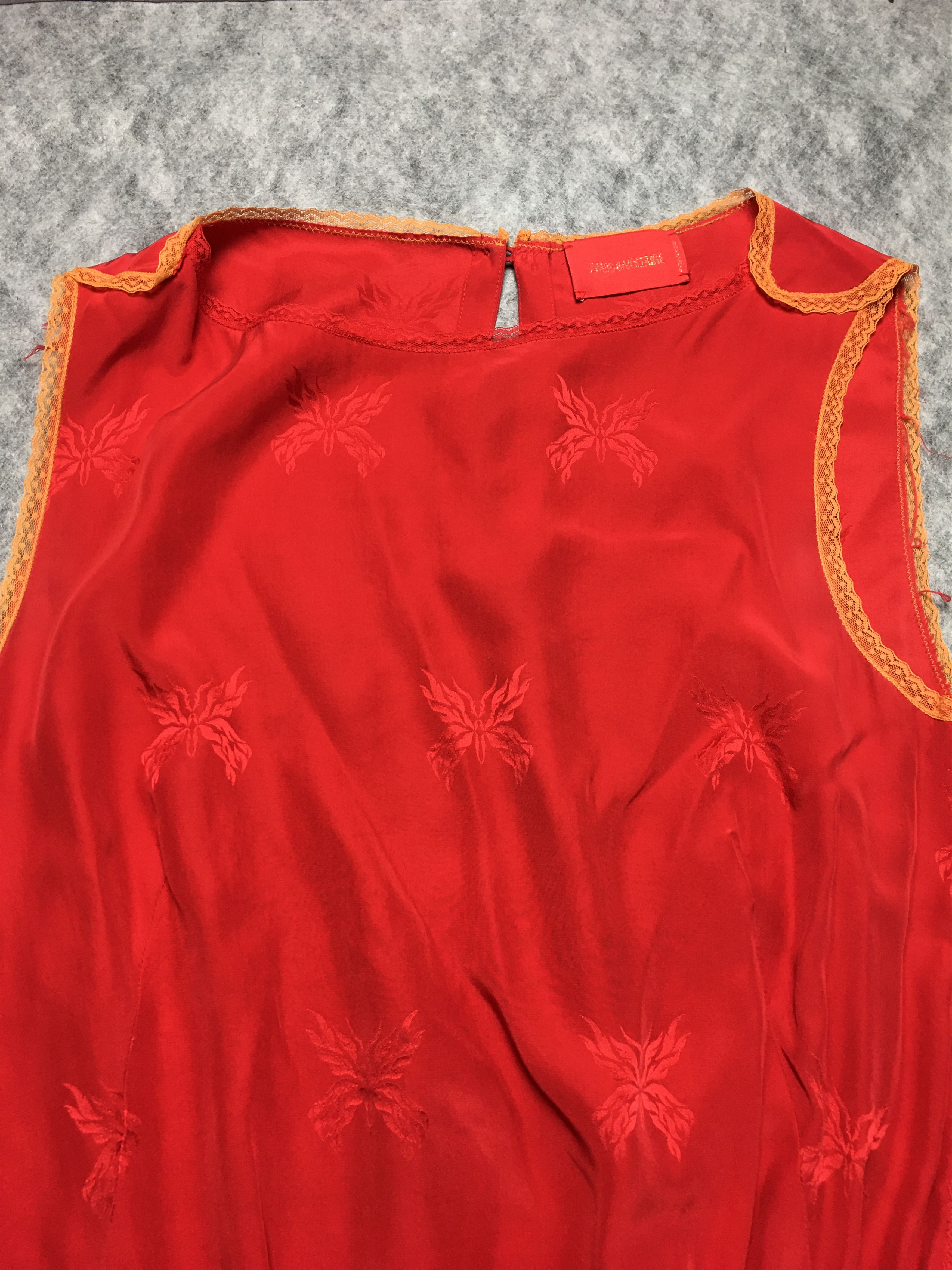 Zadig & Voltaire Zadig & Voltaire Silk Jacquard Red Dress Size S Size S / US 4 / IT 40 - 6 Thumbnail