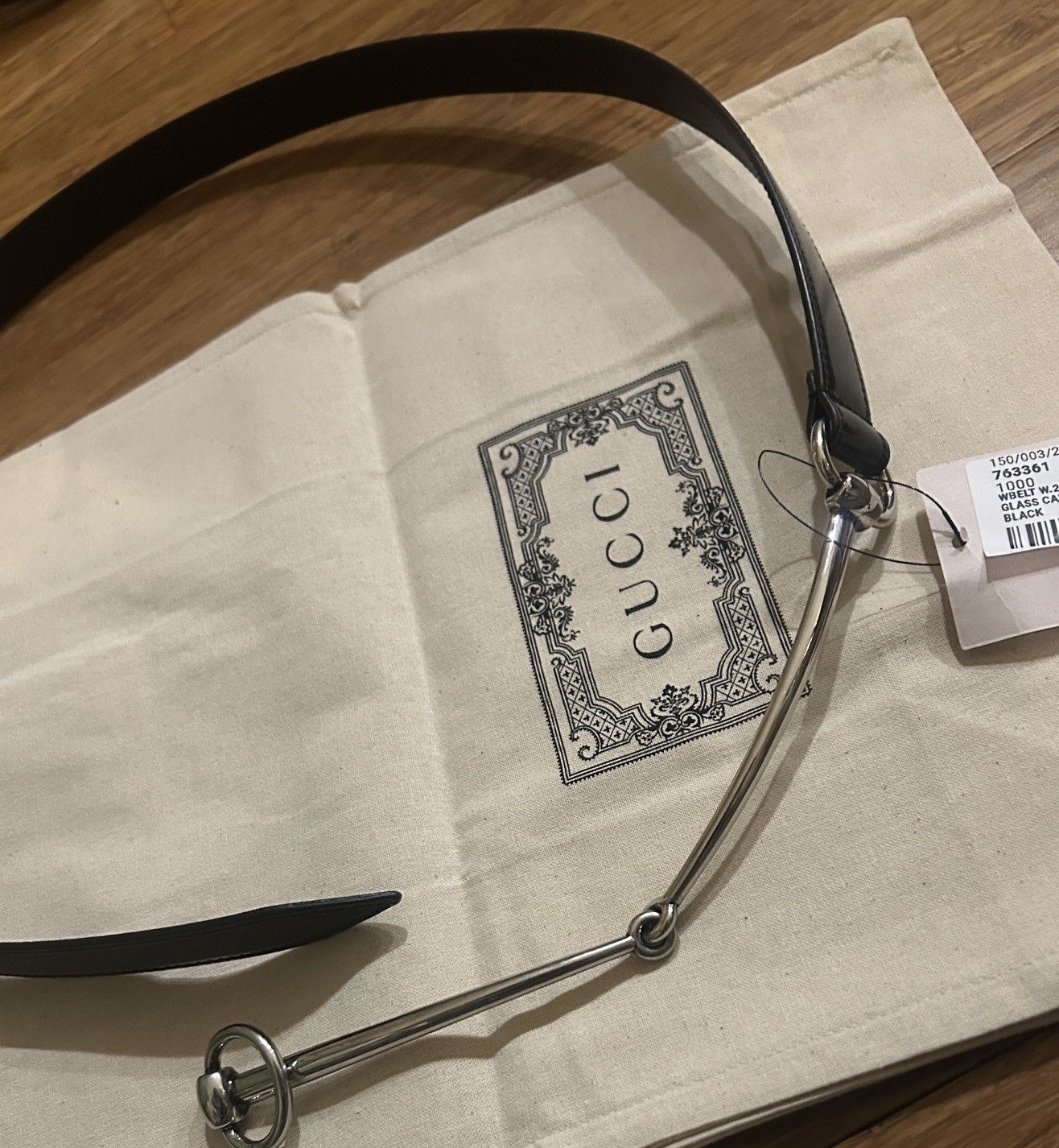 Gucci Gucci Slim Horsebit Thin Belt 763361 size 90 Size ONE SIZE - 6 Thumbnail