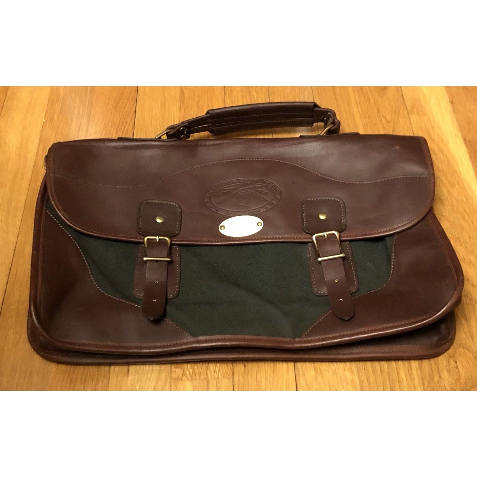 Orvis VINTAGE Orvis Messenger Bag Battenkill Canvas / Leather Briefcase Bag - NICE! Size ONE SIZE - 7 Thumbnail