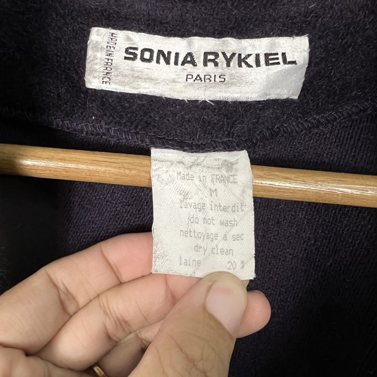 Sonia Rykiel Vintage 90's SONIA RYKIEL Wool Belted Overcoat #4137-C188 Size M / US 6-8 / IT 42-44 - 15 Thumbnail