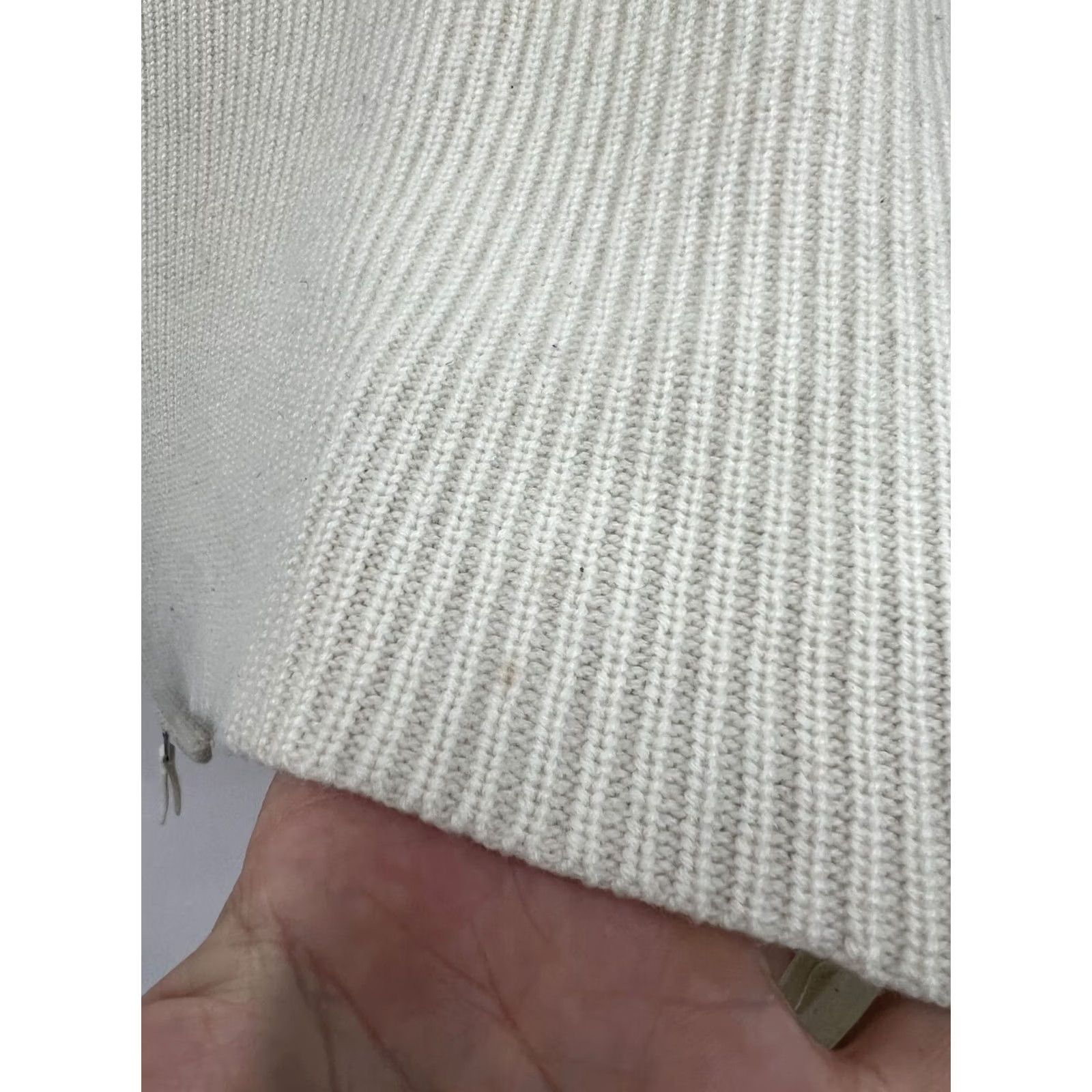 Allude Allude Sweater Wool Cashmere Jumper S Womens Ivory V-Neck Pullover Knit L/XS? Size S / US 4 / IT 40 - 5 Thumbnail