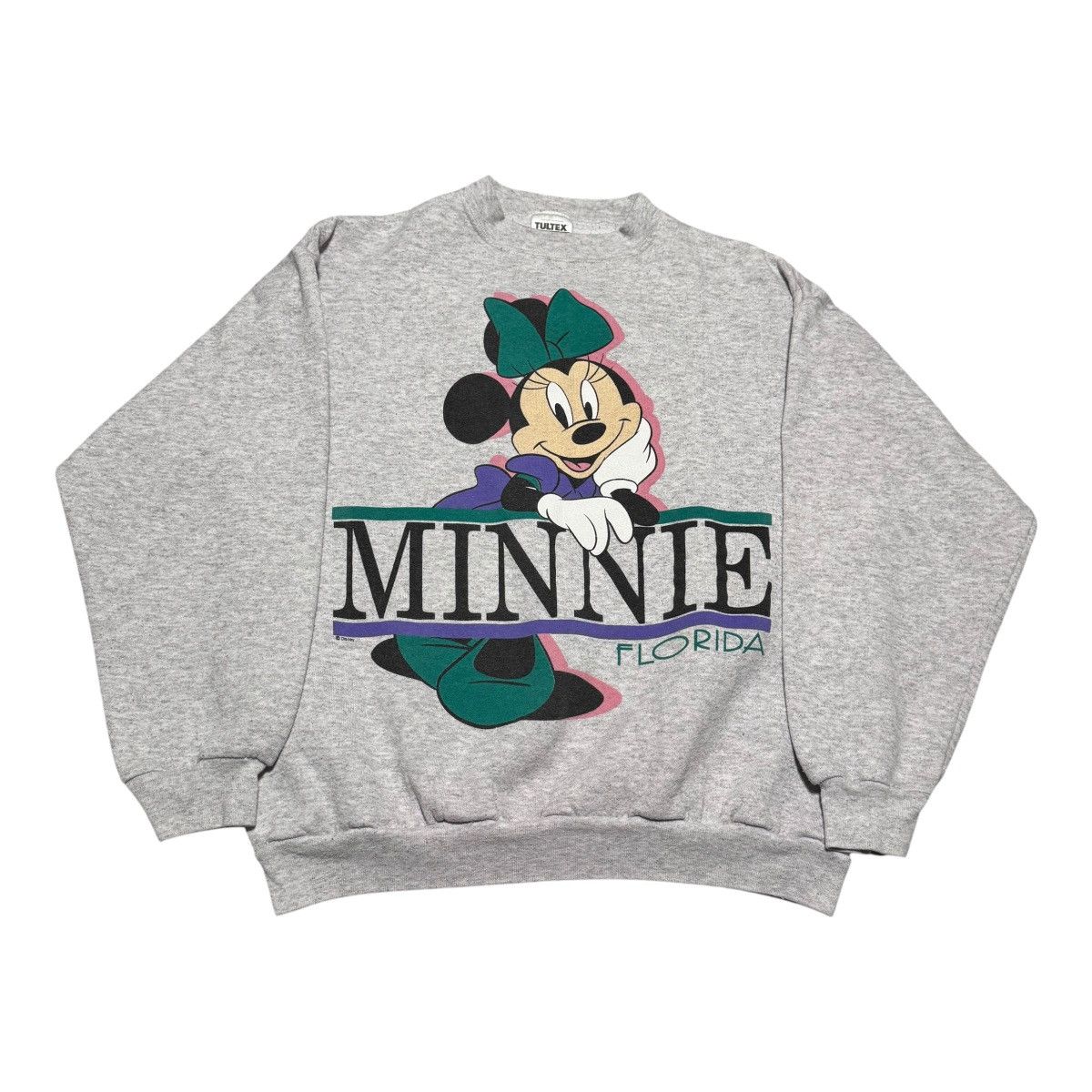Tultex Vintage Minnie Mouse Florida Double Sided Sweatshirt Women L Size L / US 10 / IT 46 - 1 Thumbnail