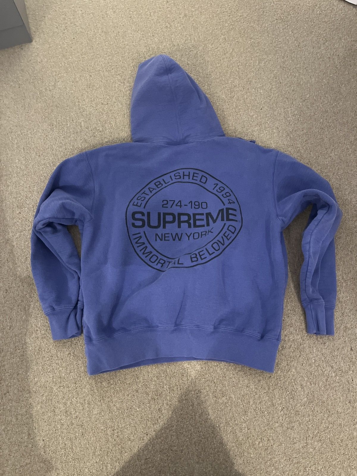 Supreme Supreme Immortal Hooded Sweatshirt Violet SS24 Size US M / EU 48-50 / 2 - 2 Thumbnail