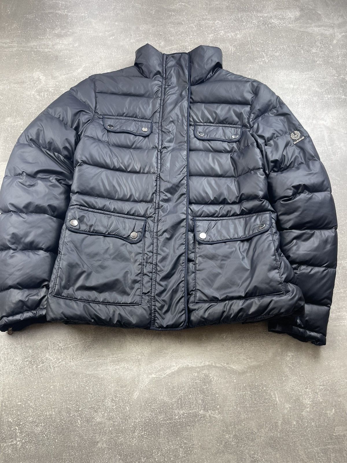 Belstaff Belstaff Silver Label Womens Navy Blue Down Puffer Jacket Size M / US 6-8 / IT 42-44 - 3 Thumbnail