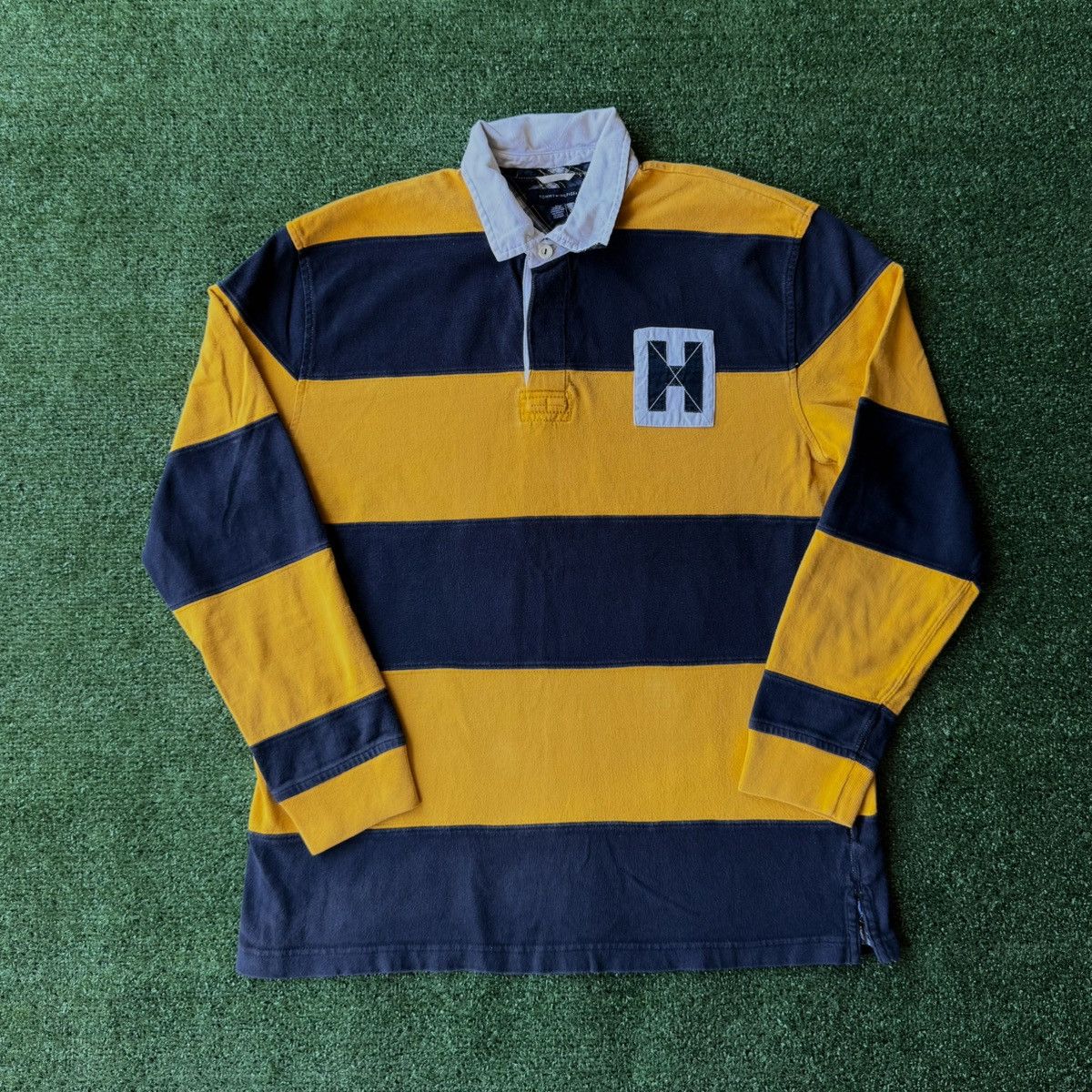 Tommy Hilfiger Tommy Hilfiger Stripe Rugby Polo Long-sleeve Size US XL / EU 56 / 4 - 1 Thumbnail