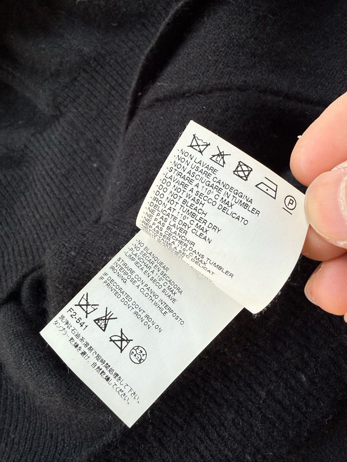 Dsquared2 DSQUARED2 12AW Archive Oversized Black Cashmere Cardigan Size US XL / EU 56 / 4 - 10 Thumbnail