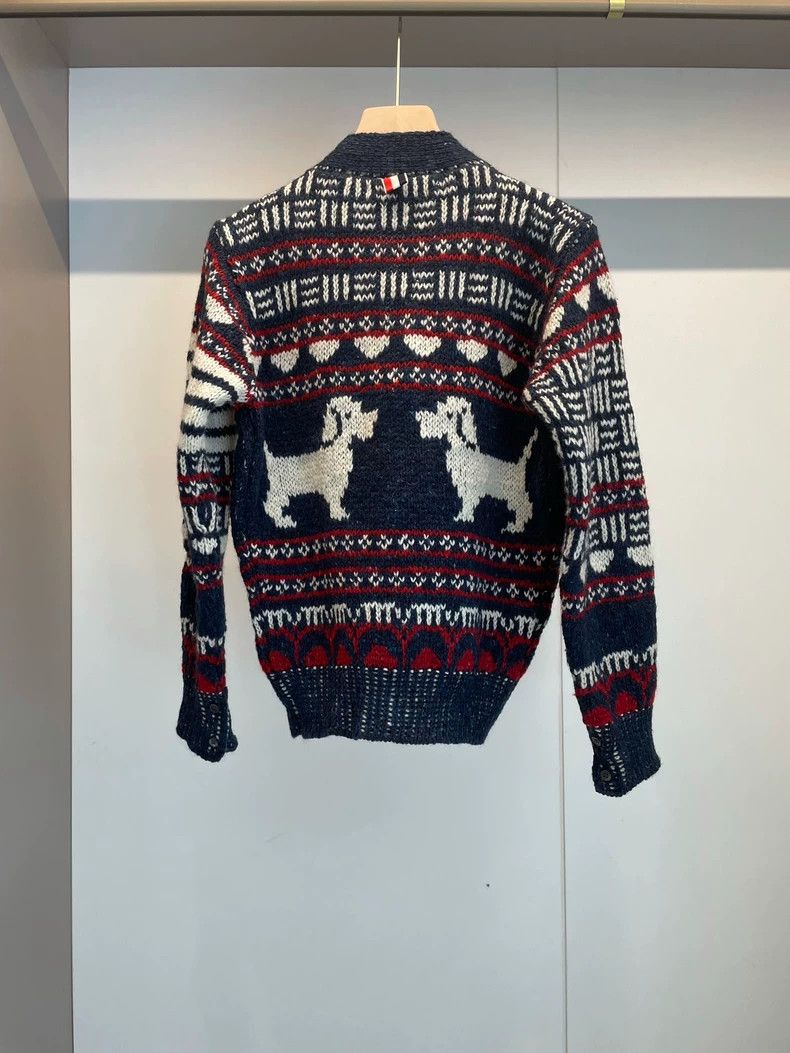 Thom Browne Thom Browne A floral wool sweater Size US XS / EU 42 / 0 - 2 Thumbnail