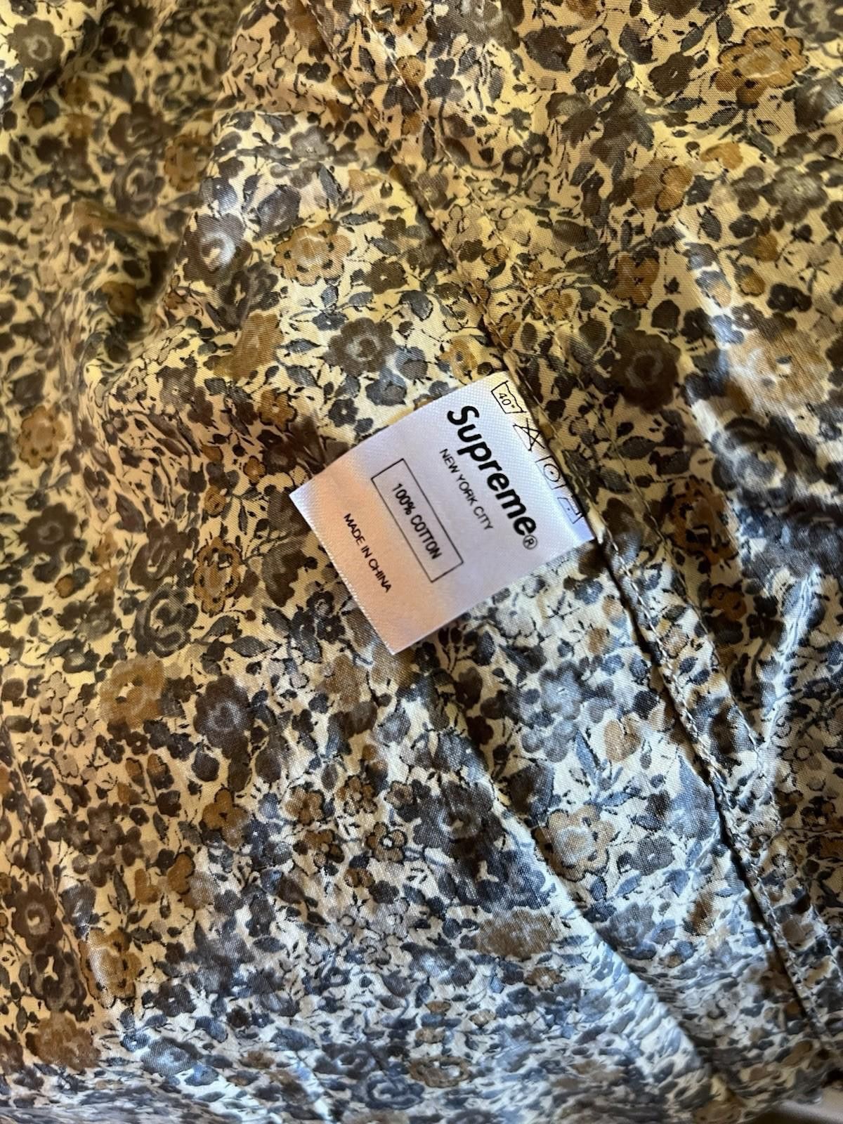 Supreme FW11 SUPREME LIBERTY ART FABRICS BROWN FLORAL L/S SHIRT Size US L / EU 52-54 / 3 - 8 Thumbnail