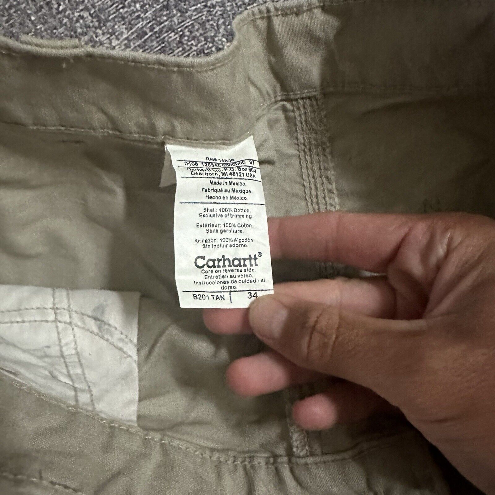Carhartt Vintage Carhartt Double Front Knee Canvas 10" Shorts Sz 34 Size US 34 / EU 50 - 3 Thumbnail