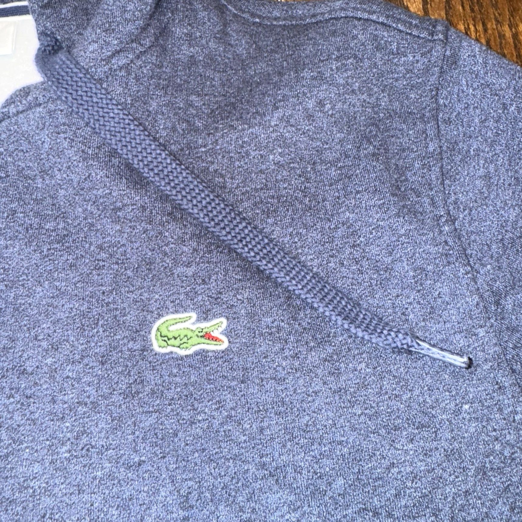 Lacoste Lacoste Sport Hoodie Mens 4XL Full Zip Hoodie Jacket Heavy Blue Classic Sports Sweatshirt Golf Gym Running Walking Big & Tall Mens Size US XXL / EU 58 / 5 - 3 Thumbnail