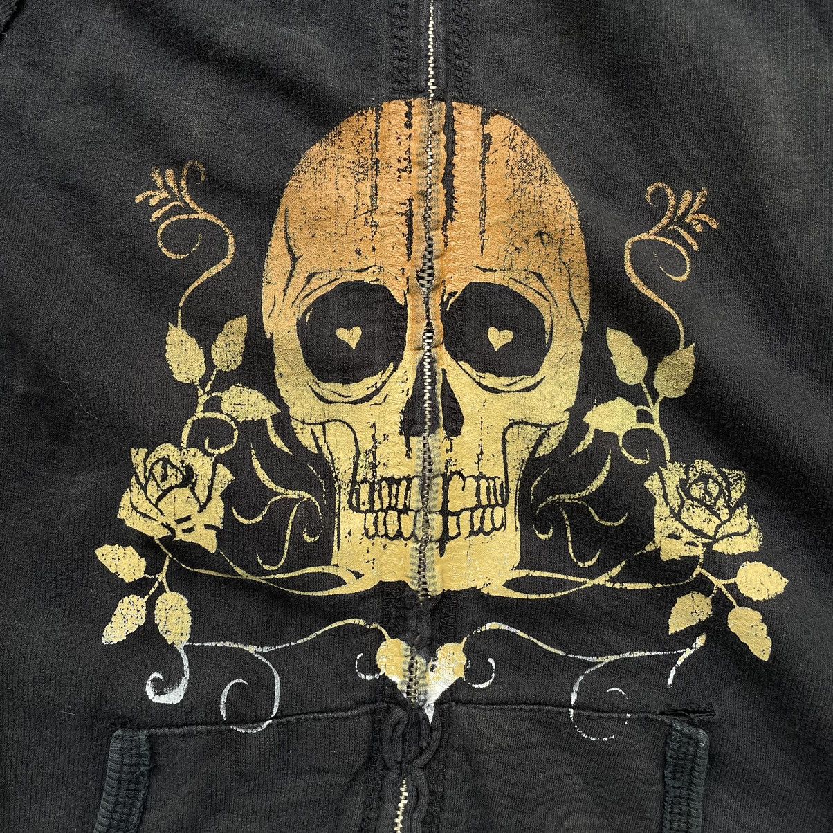 Other Vintage Morbid Threads Skull Zip Up Hoodie Size Small Size S / US 4 / IT 40 - 2 Thumbnail
