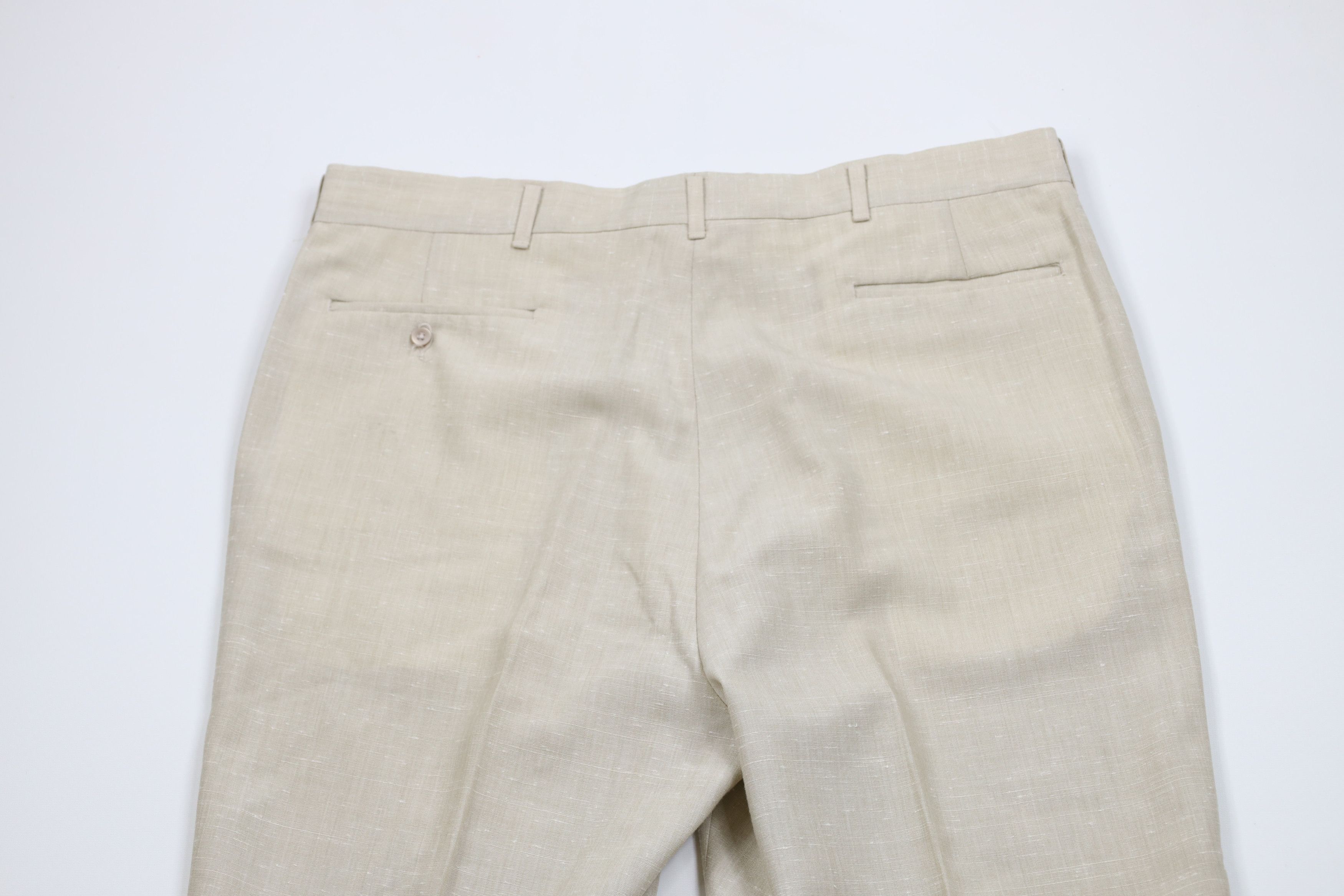 Vintage Vintage 70s Streetwear Fleck Flared Wide Leg Chino Pants USA Size US 38 / EU 54 - 13 Thumbnail