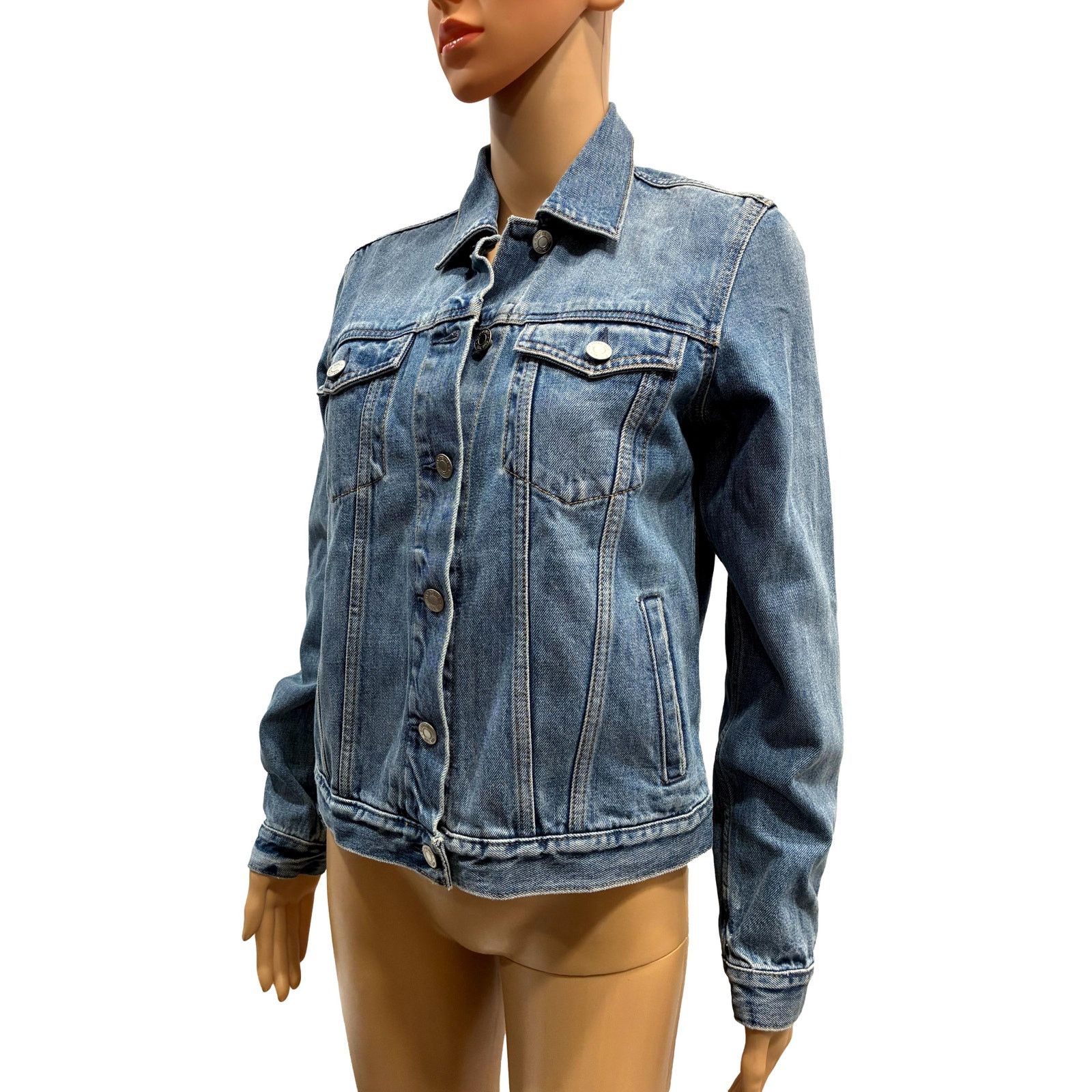 Gap Gap Y2K Denim Jacket Women’s Small Stonewashed Blue Size XS / US 0-2 / IT 36-38 - 7 Thumbnail