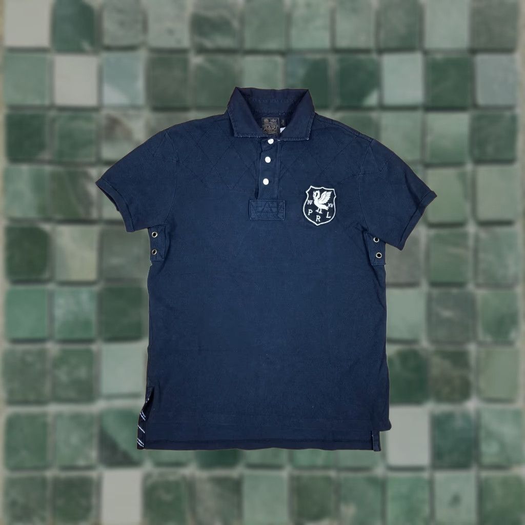 Ralph Lauren VINTAGE Ralph Lauren Polo BLACK Short Sleeve Polo Shirt L Mens Polo Shirt Black Cotton Button 1960s 70s 80s Retro USA Horse Tie Size US L / EU 52-54 / 3 - 1 Thumbnail