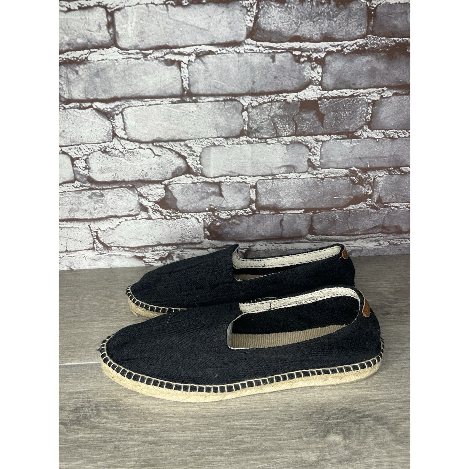 TONI GARD Toni Pons Jute Espadrille Black Canvas Slip On Comfort Casua Size US 10.5 / EU 43-44 - 17 Thumbnail
