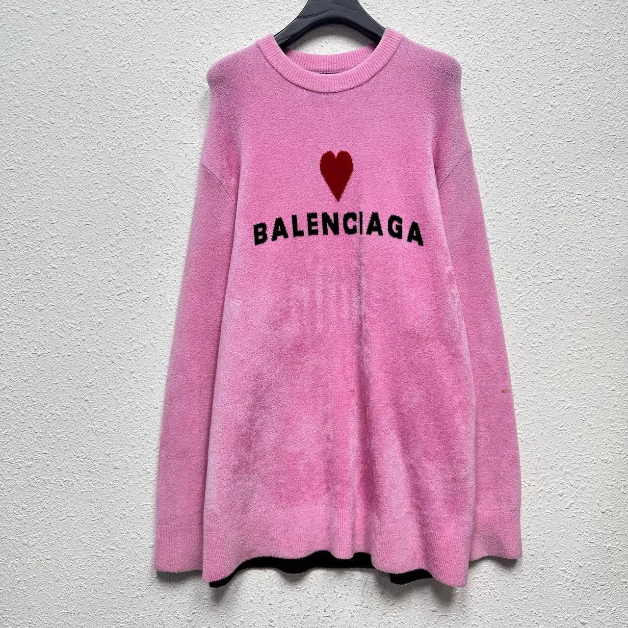Balenciaga pink heart sweater for Valentine's Day Size M / US 6-8 / IT 42-44 - 1 Thumbnail
