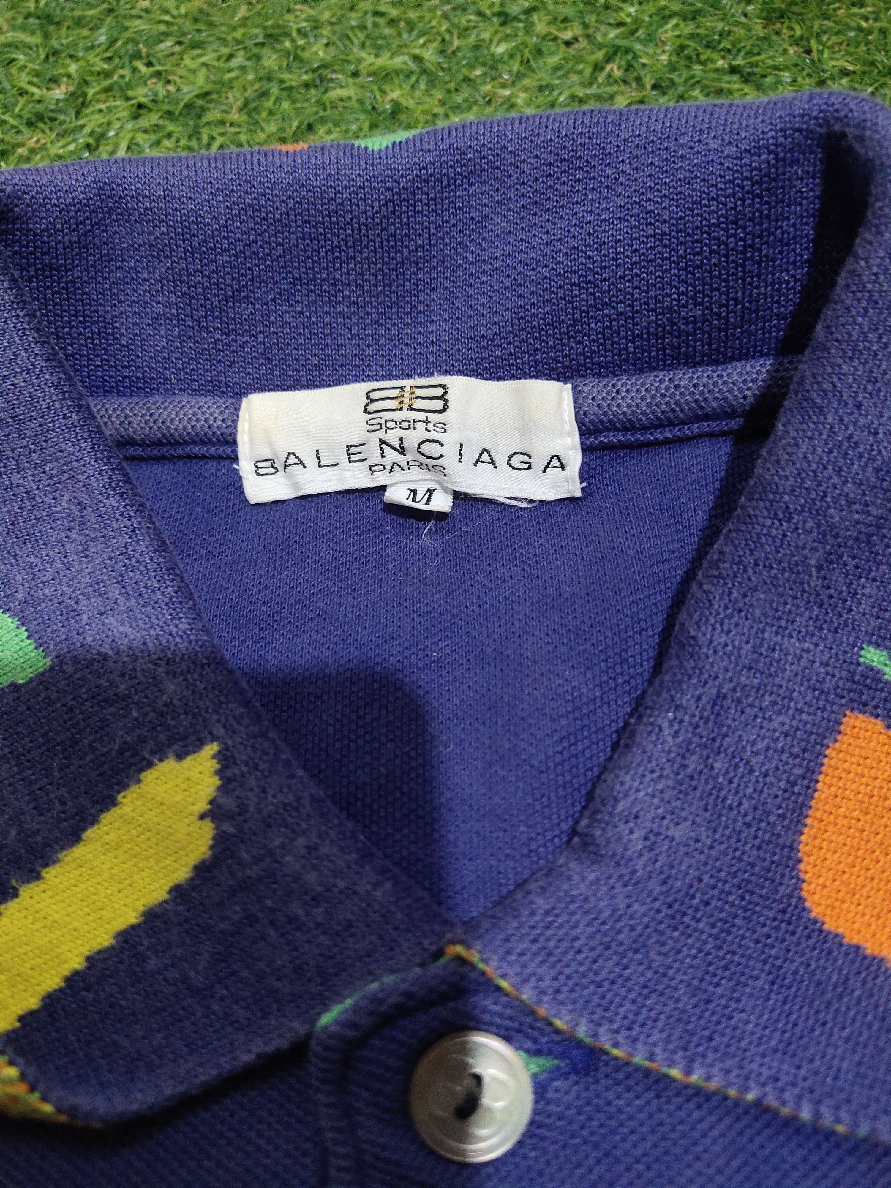 Balenciaga × Vintage Vintage Balenciaga Paris Sport Polo Tee Size US M / EU 48-50 / 2 - 3 Thumbnail
