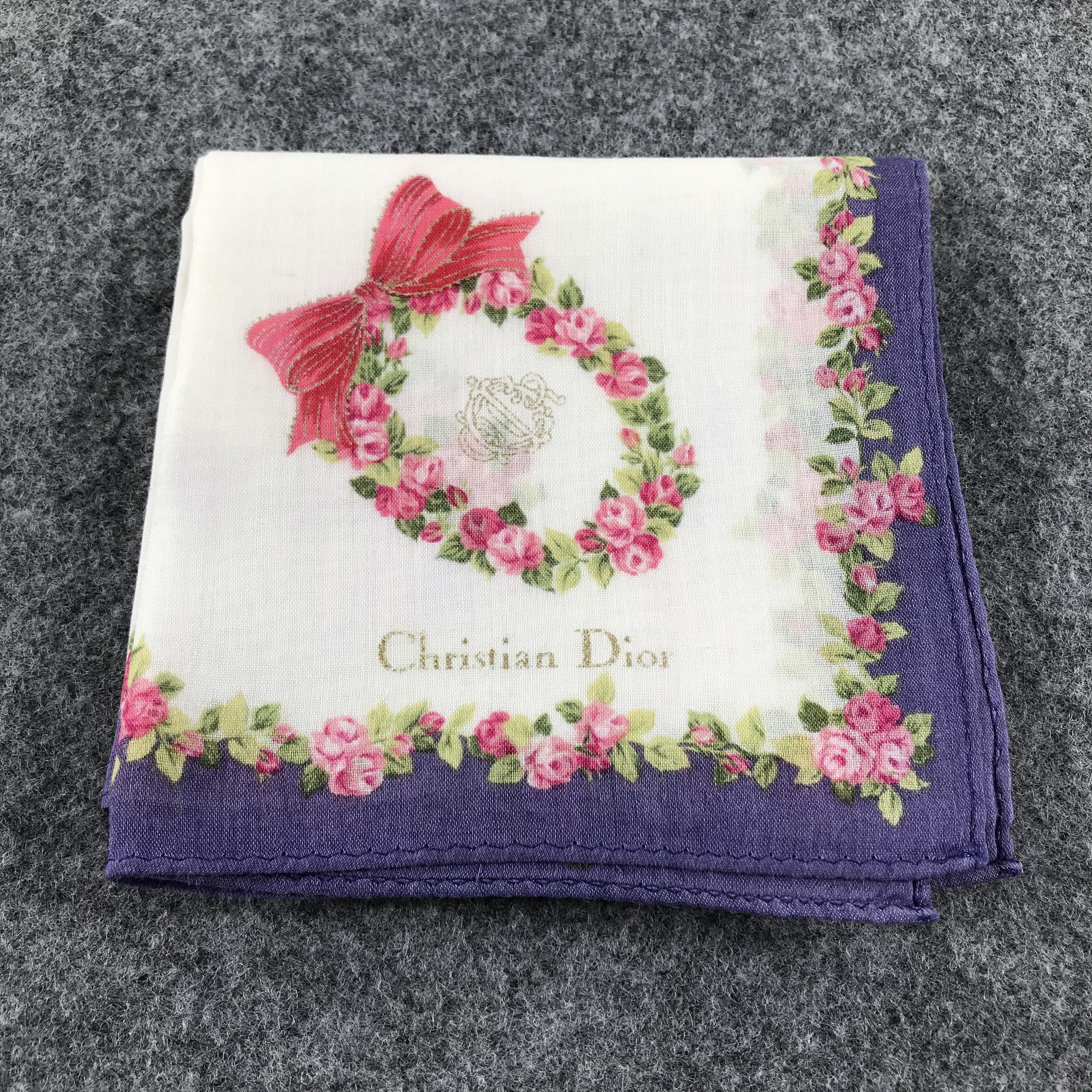 Christian Dior Monsieur Christian Dior Handkerchief Neckerchief Bandana H374 Size ONE SIZE - 11 Thumbnail
