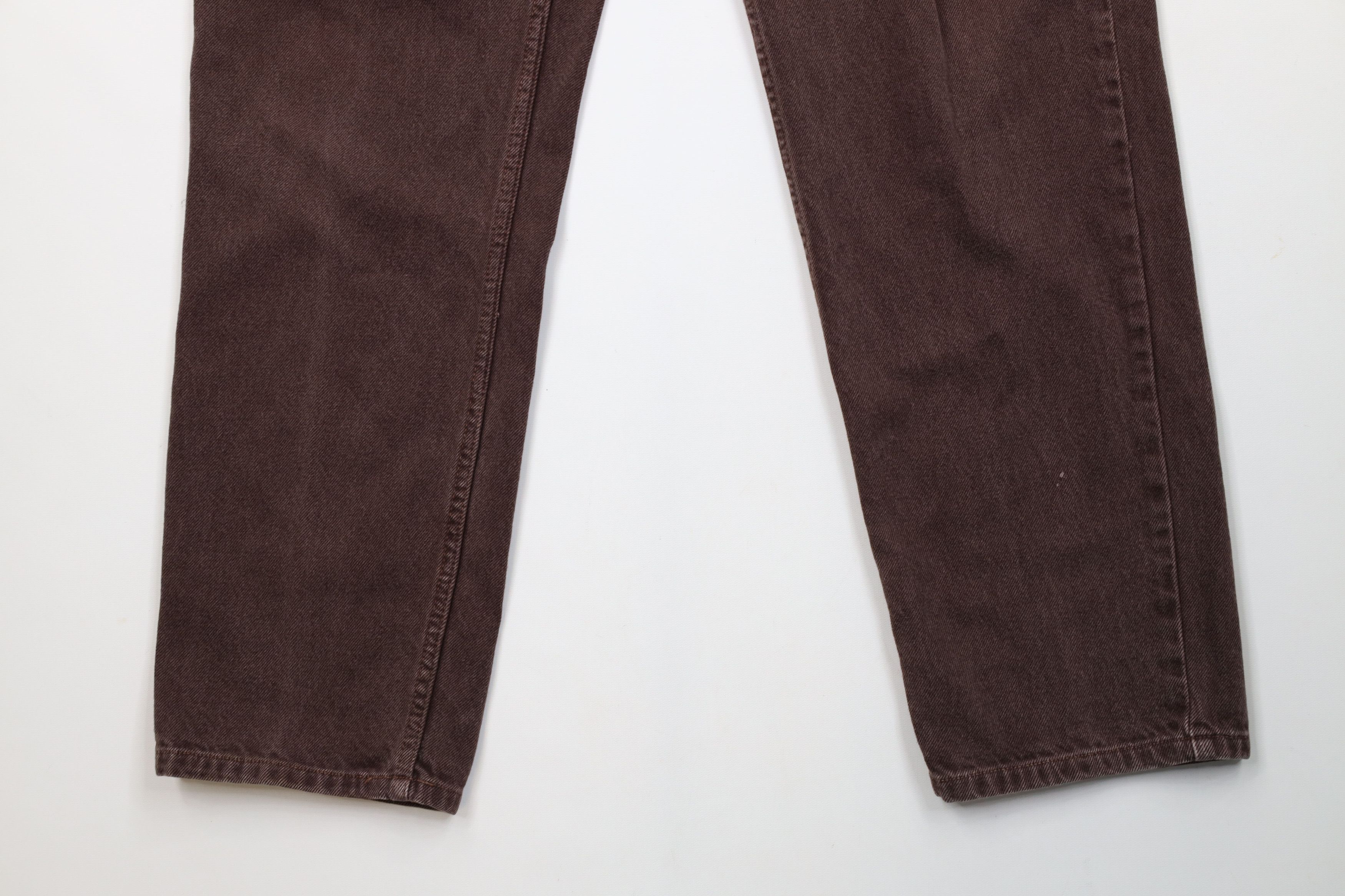 Vintage Vintage 90s Streetwear Straight Leg Denim Jeans Brown Cotton Size US 32 / EU 48 - 4 Thumbnail