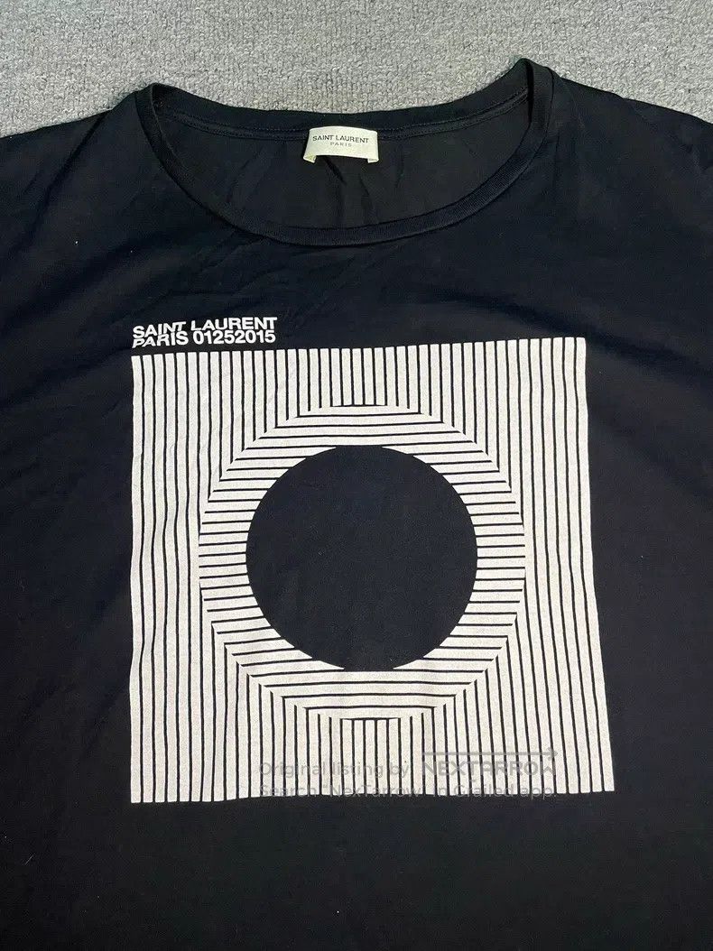 Saint Laurent Paris Saint Laurent Paris Abstract Geometric Art Short Sleeve Size US M / EU 48-50 / 2 - 2 Thumbnail