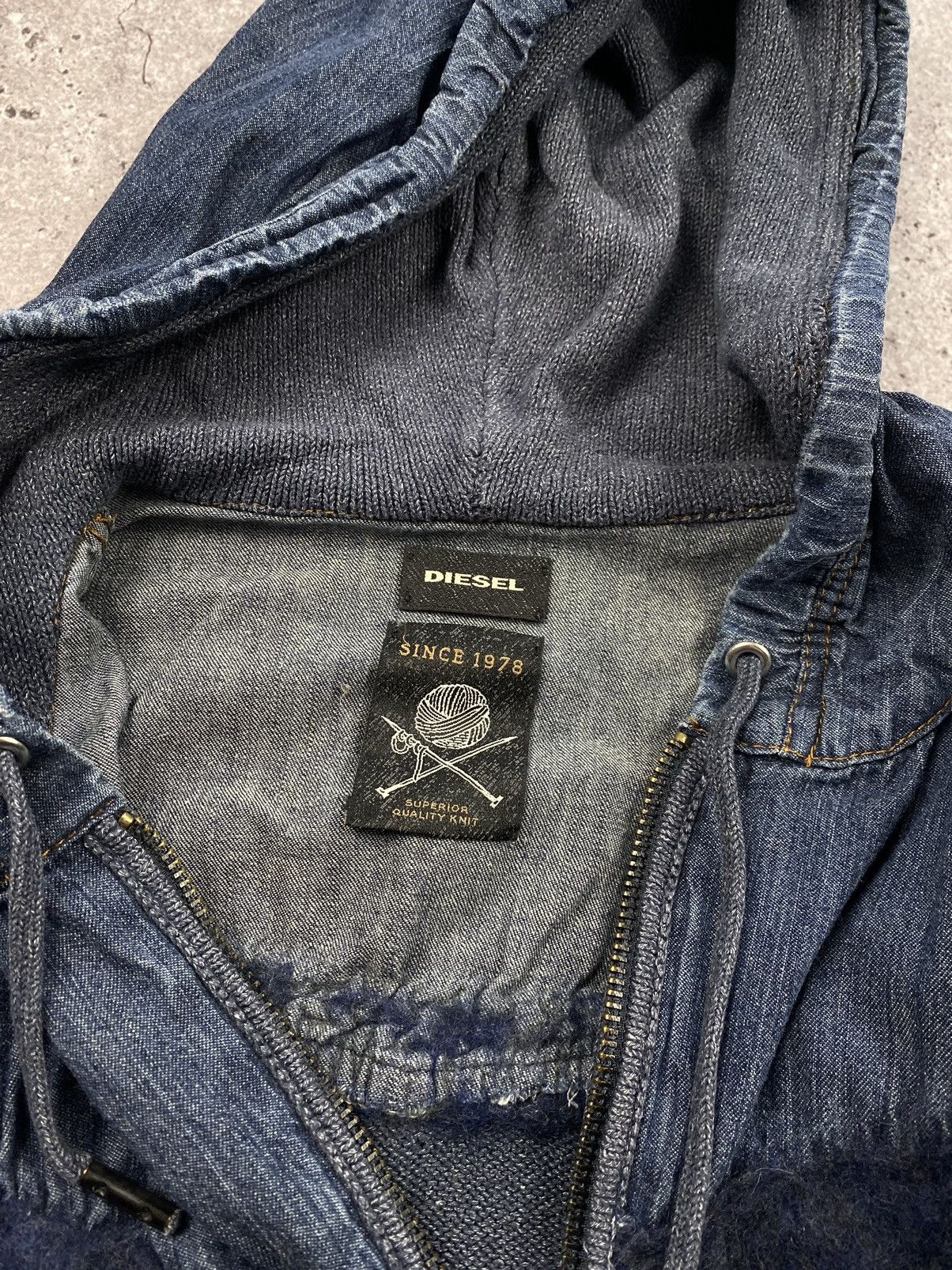 Diesel 🔥VINTAGE DIESEL JUNYA WATANABE Y2K KNITEED ZIP UP HOODIE🔥 Size US S / EU 44-46 / 1 - 6 Thumbnail