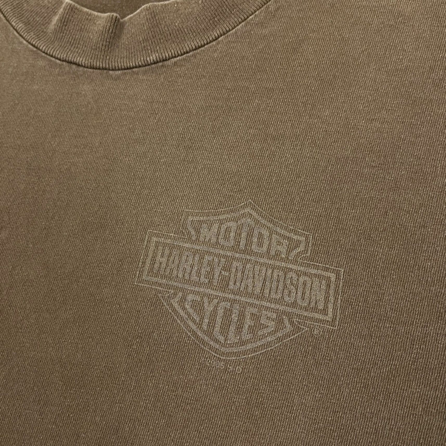 Harley Davidson VTG 90s Harley-Davidson Shirt Mens M Faded Brown Flame Graphic Tee Size US M / EU 48-50 / 2 - 5 Thumbnail
