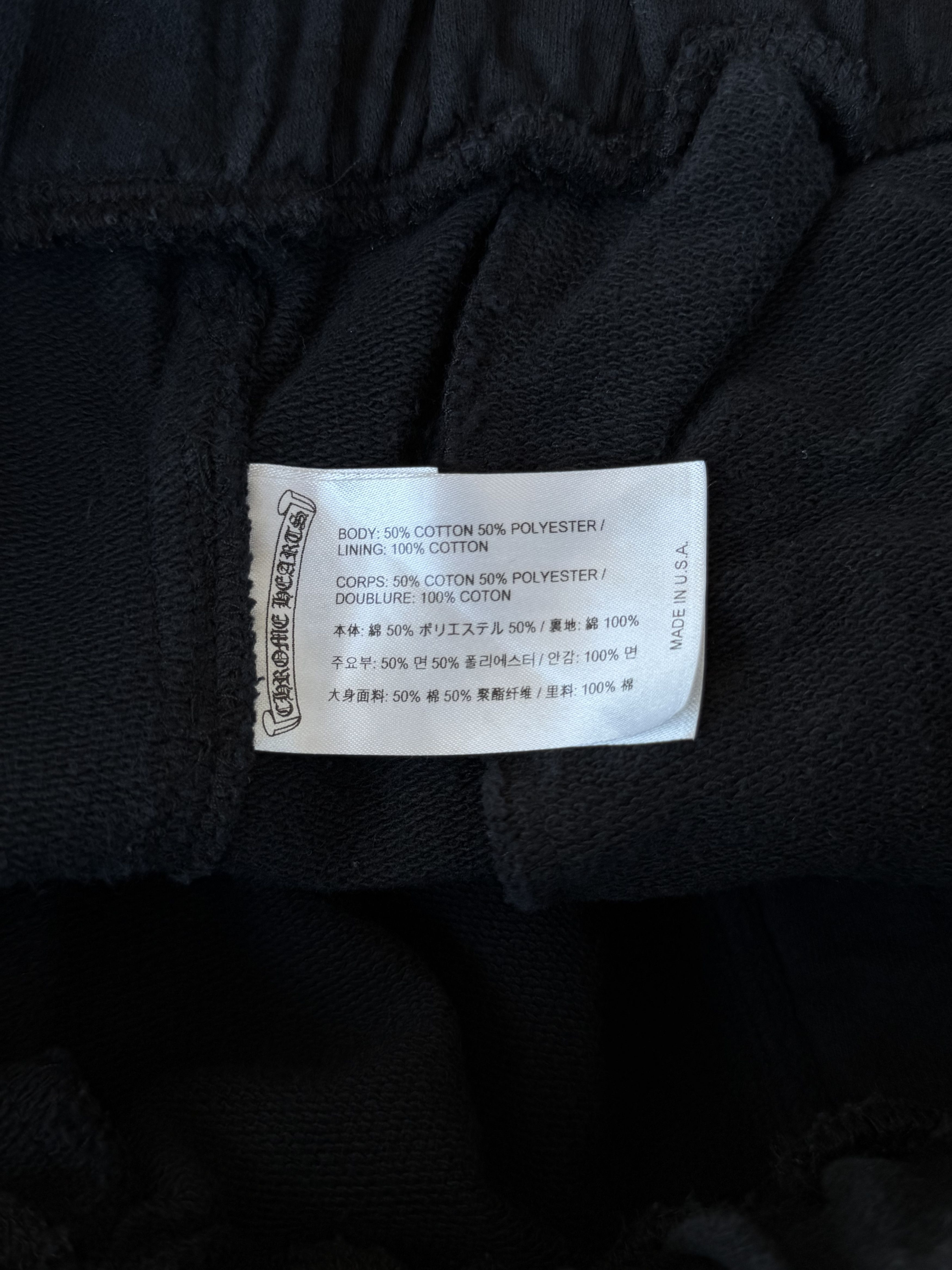 Chrome Hearts Black & White Horseshoe Logo Cross Jacquard Sweatpants Size US 34 / EU 50 - 3 Thumbnail