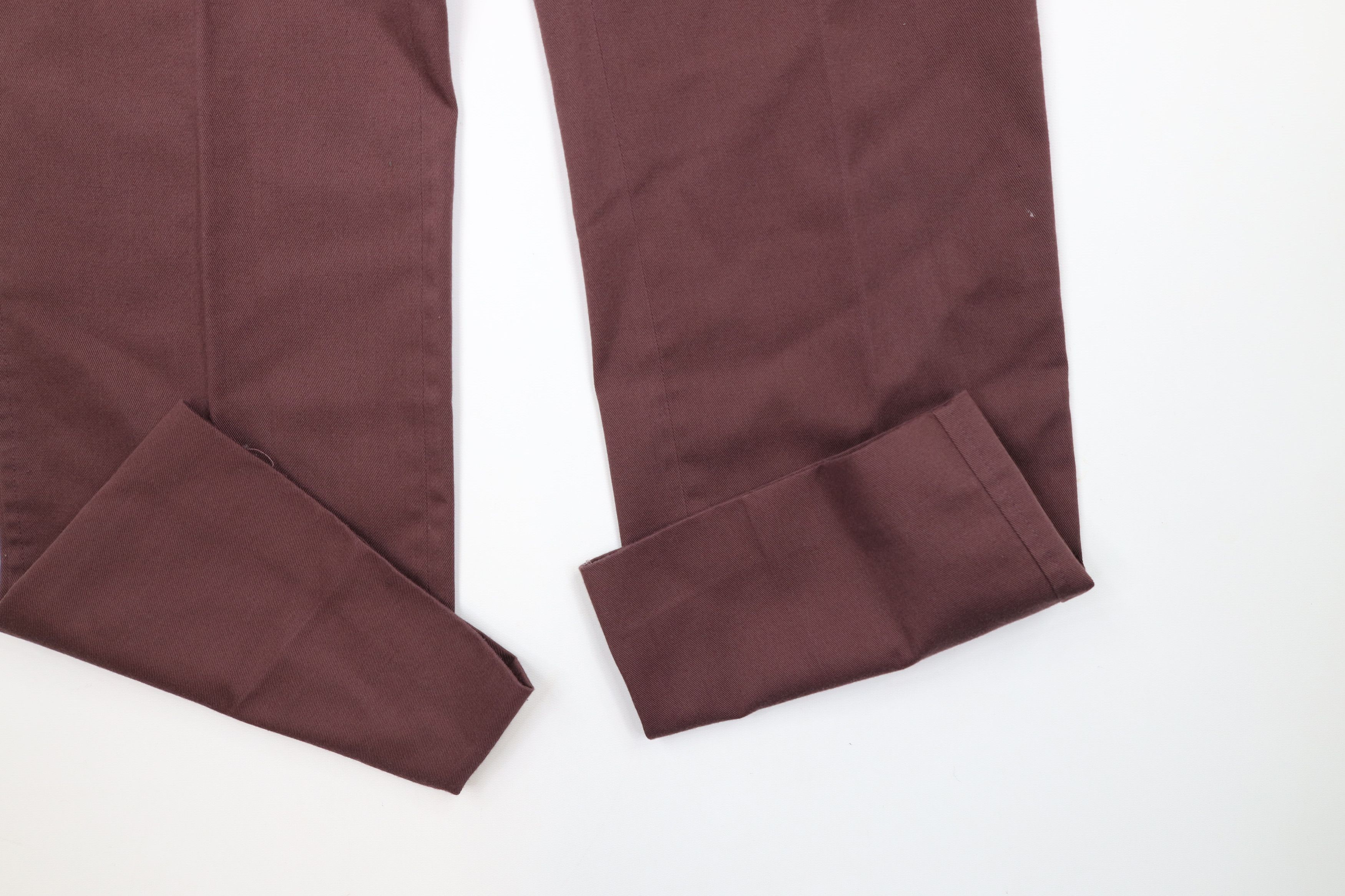 Vintage Vintage 70s Streetwear Wide Leg Chino Pants Purple USA Size US 31 - 5 Thumbnail