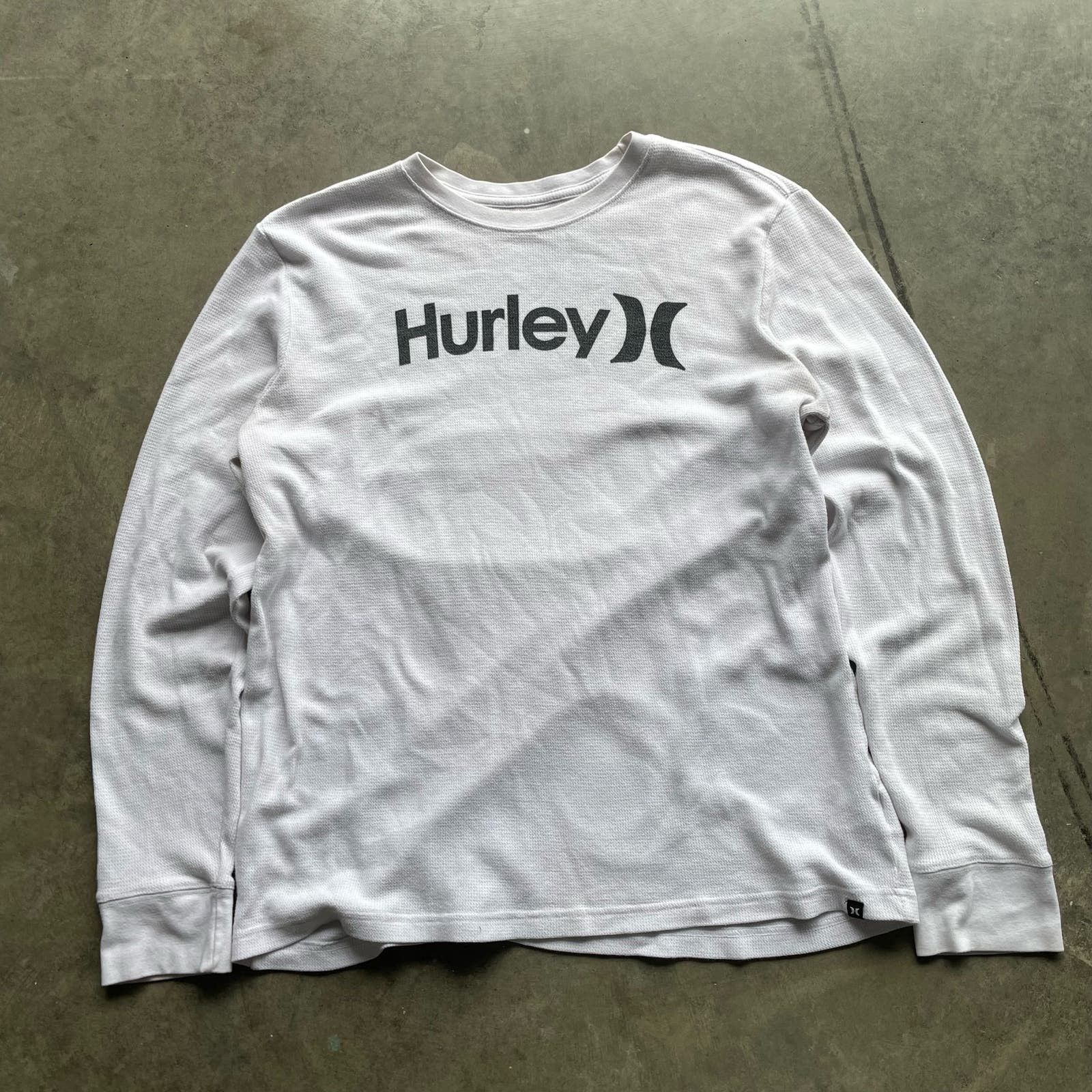 Vintage Y2K HURLEY WHITE THERMAL LONGSLEEVE SHIRT LARGE Size US L / EU 52-54 / 3 - 1 Thumbnail