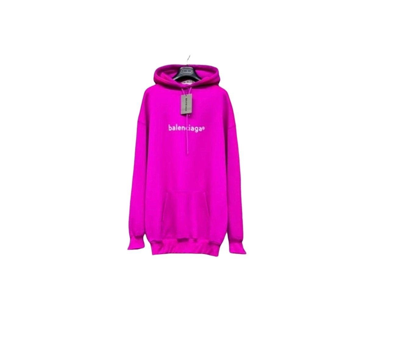 Balenciaga Balenciaga Pink Logo Hoodie Size XS Size US XS / EU 42 / 0 - 1 Thumbnail