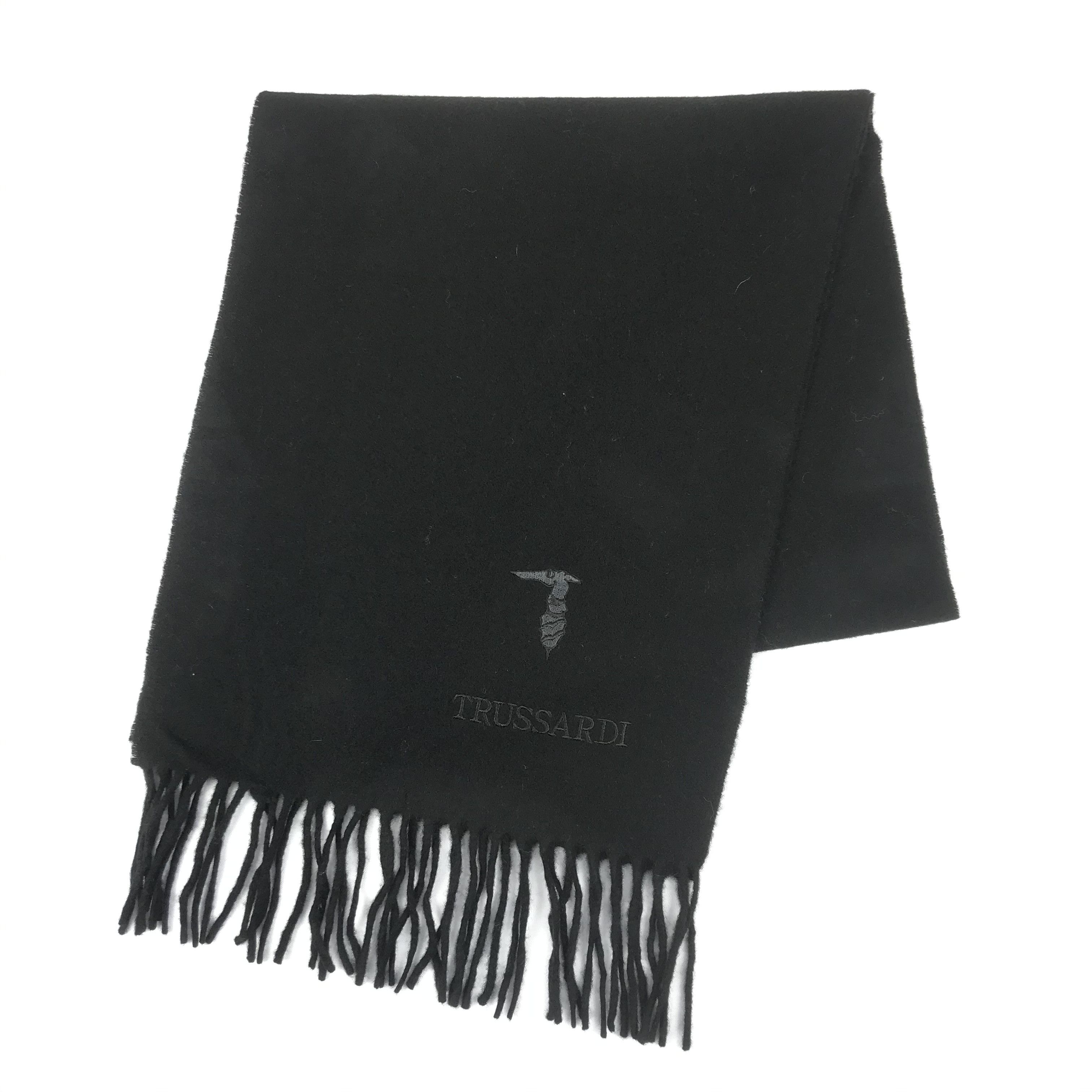 Trussardi Vintage Trussardi Scarf Muffler Wool Cashmere Scarves Size ONE SIZE - 3 Thumbnail