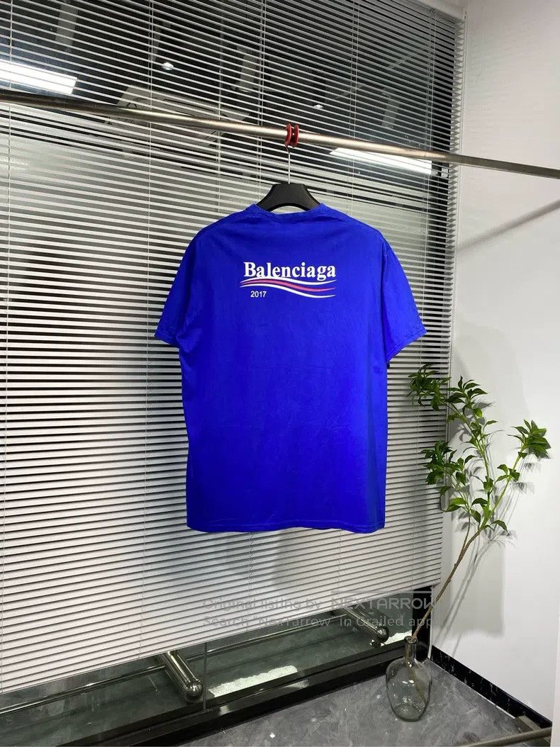 Balenciaga Balenciaga Short-sleeve T-shirt Coke wave print logo blue Size US M / EU 48-50 / 2 - 1 Thumbnail