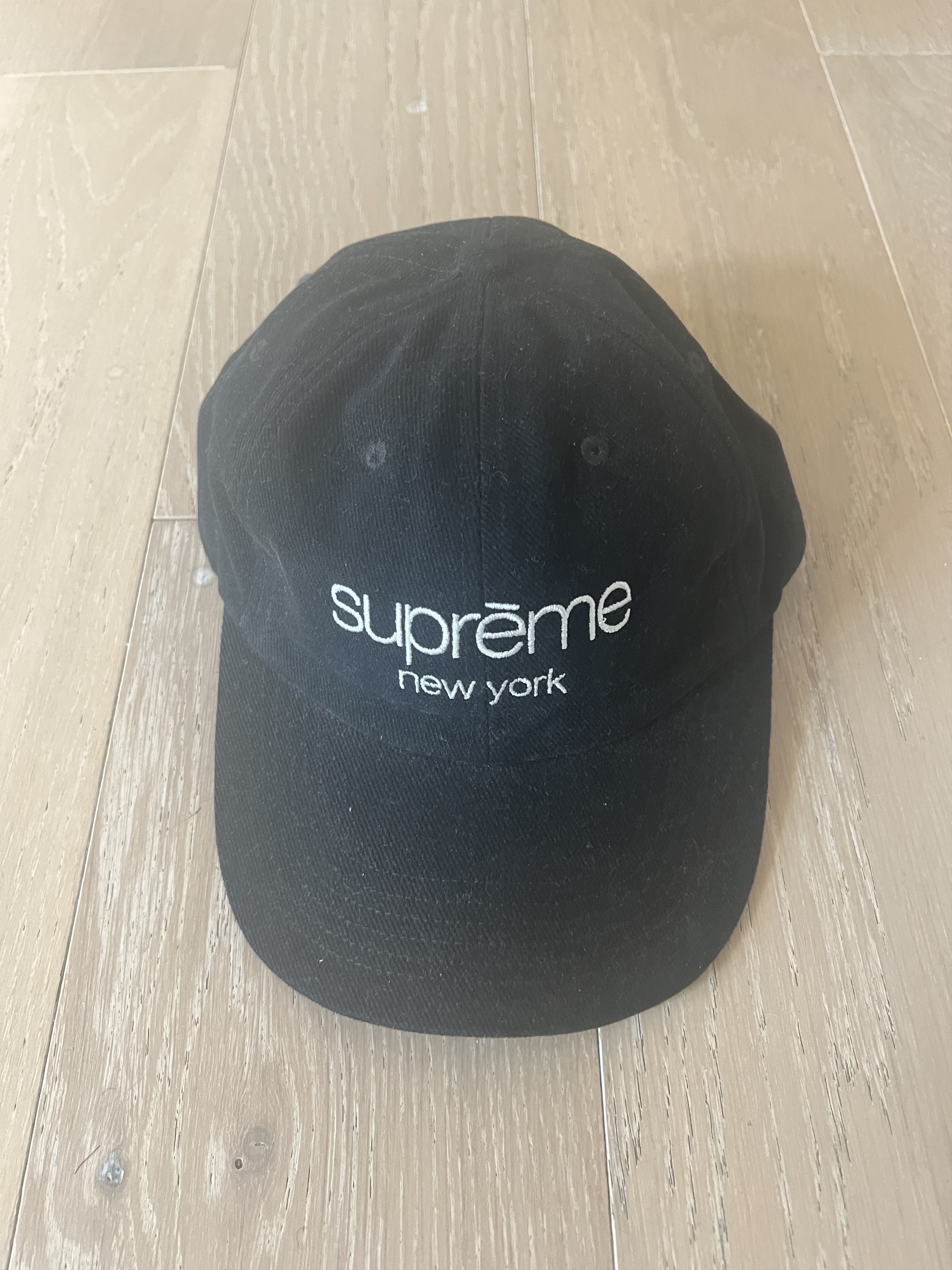 image of Supreme Corduroy Classic Logo Cap in Black, Men's