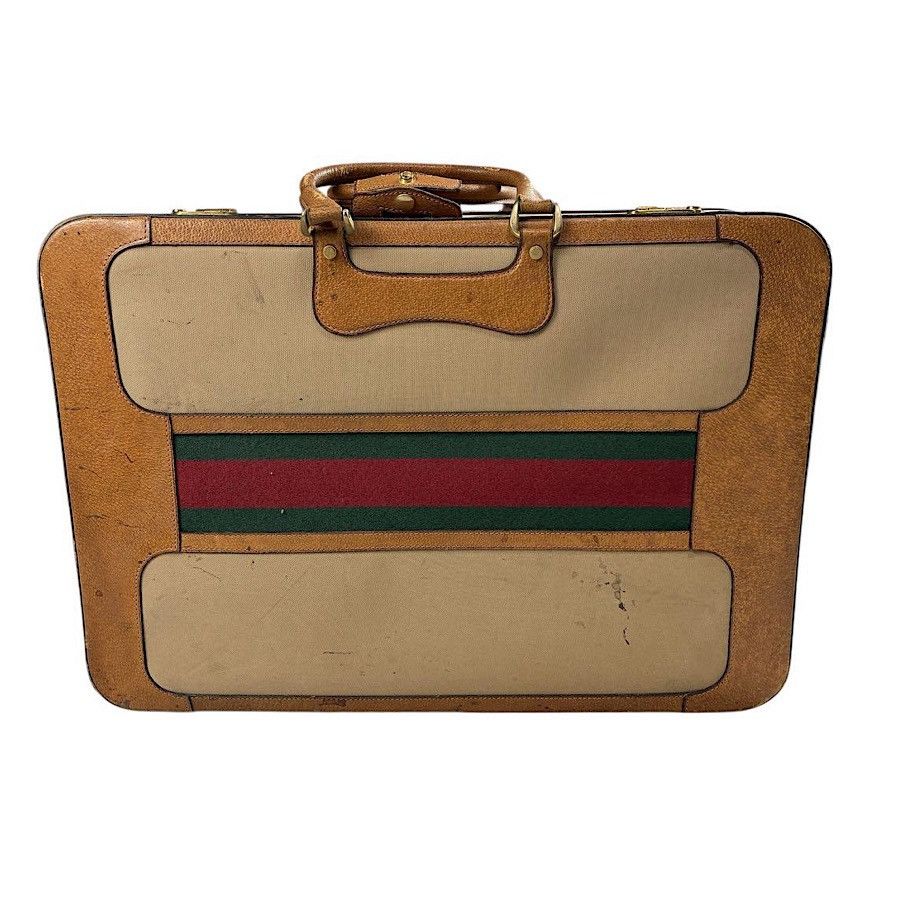 Gucci Authentic Gucci Vintage Web Suitcase Size ONE SIZE - 2 Thumbnail