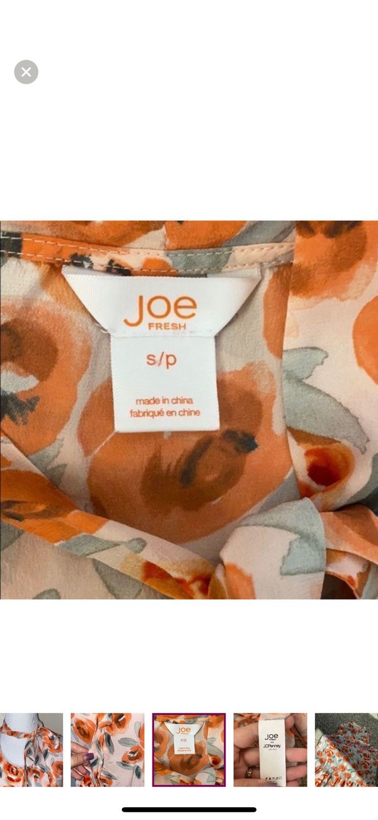 Joe Freshgoods Joe fresh small floral silk blouse Size S / US 4 / IT 40 - 2 Thumbnail